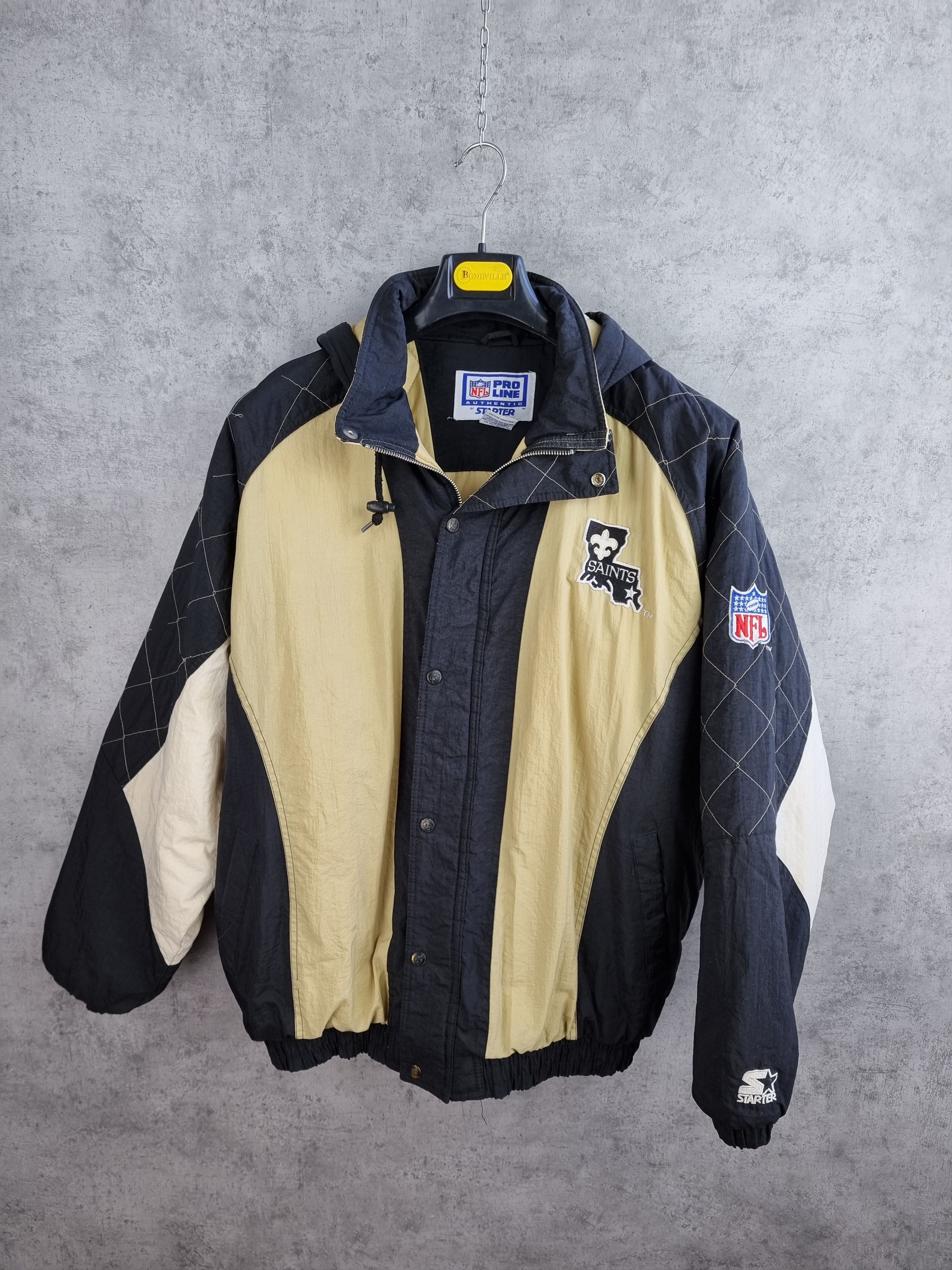 NFL × Vintage VTG NFL New Orleans Saints Bomber Jacket Size US XL / EU 56 / 4 - 3 Thumbnail