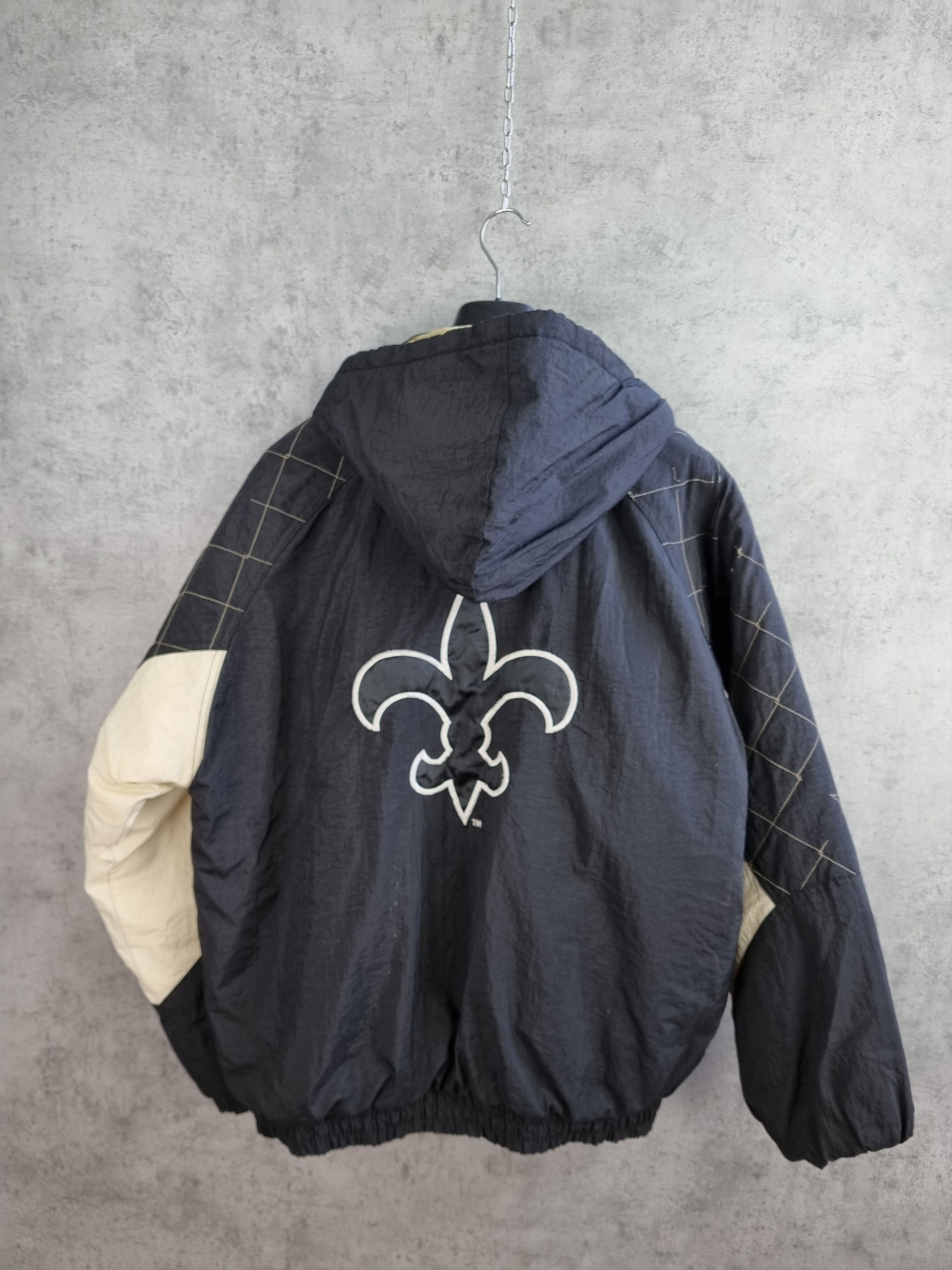 NFL × Vintage VTG NFL New Orleans Saints Bomber Jacket Size US XL / EU 56 / 4 - 2 Thumbnail