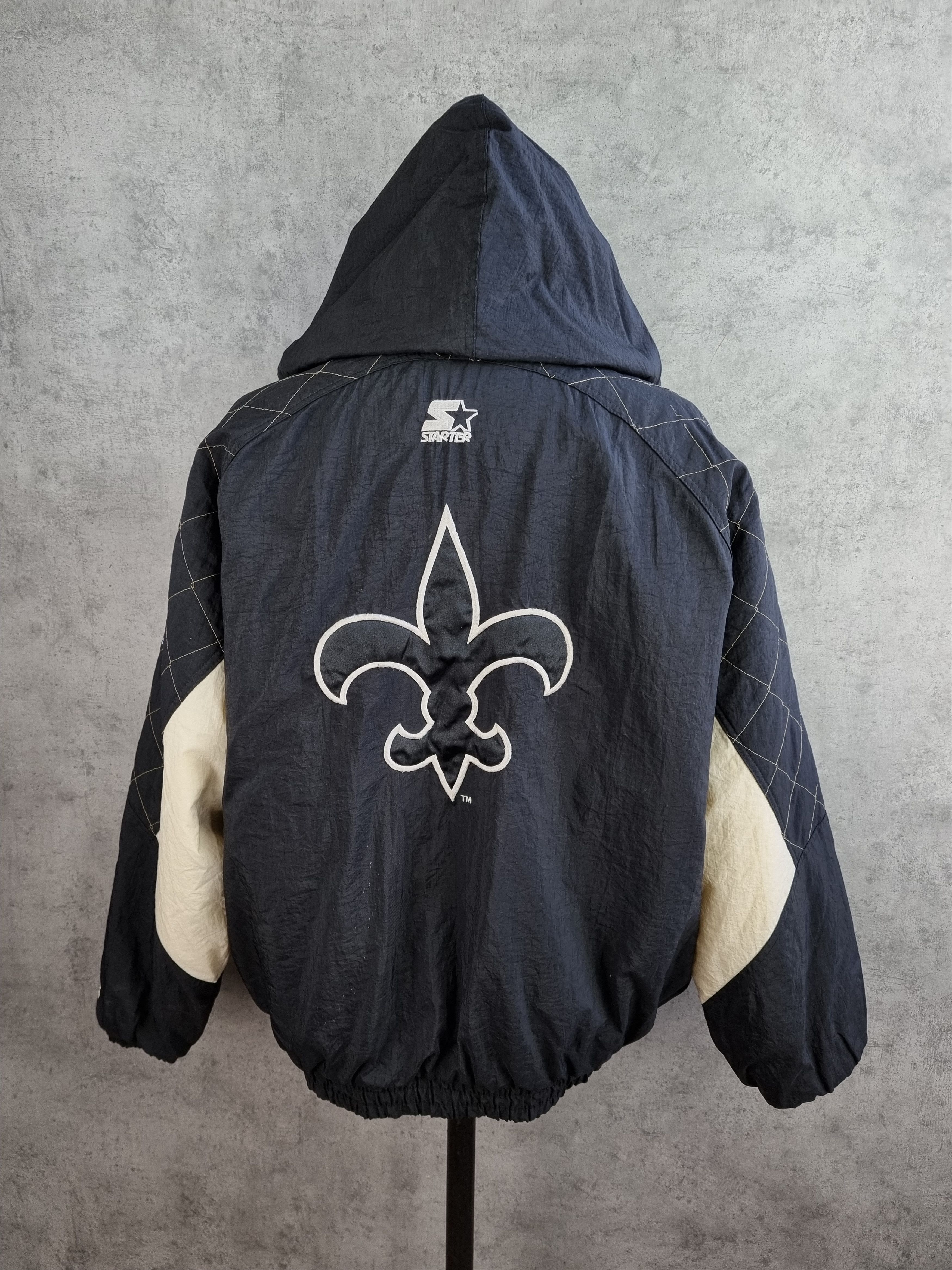 NFL × Vintage VTG NFL New Orleans Saints Bomber Jacket Size US XL / EU 56 / 4 - 1 Thumbnail