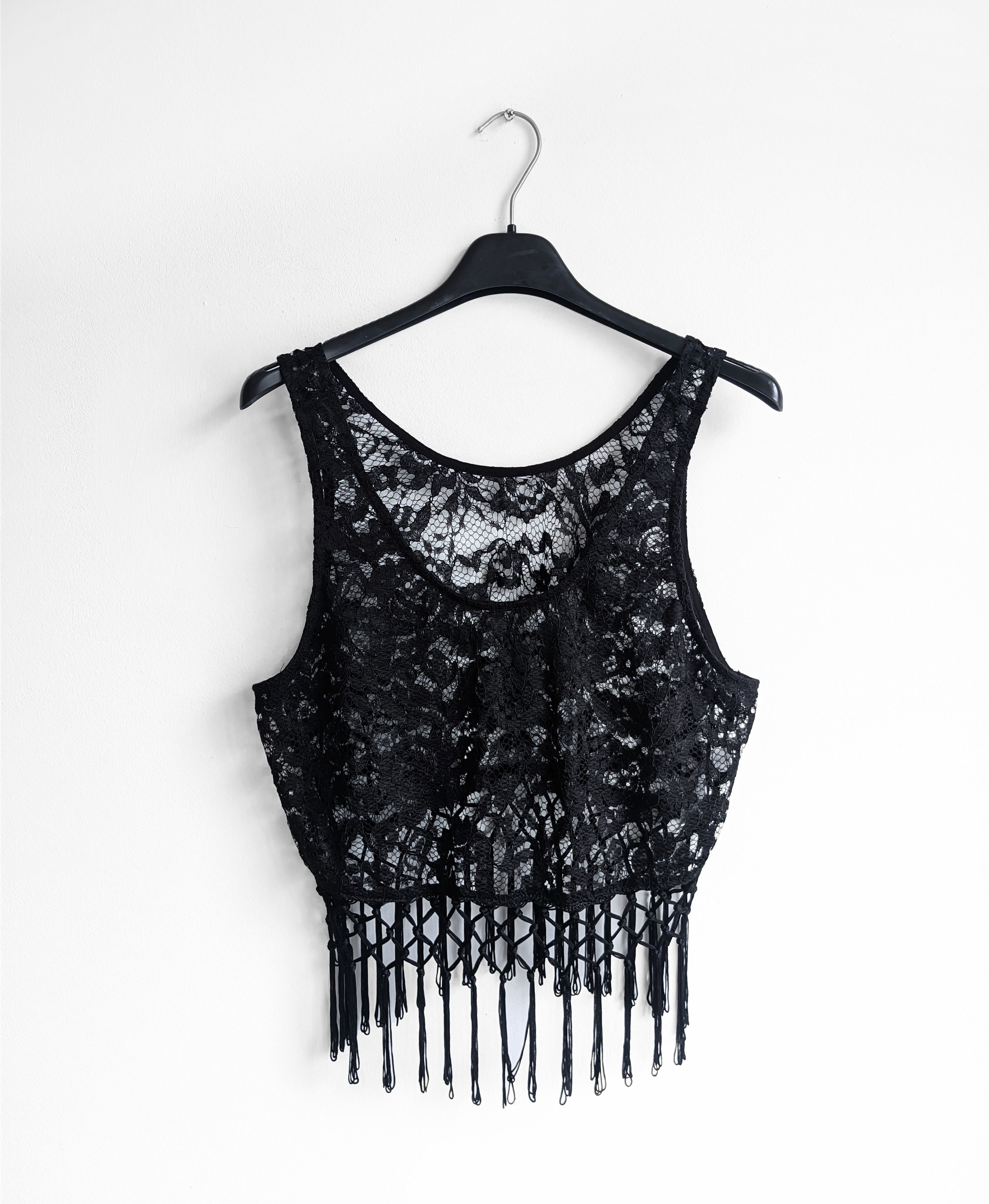 Vintage Vintage mesh tank top gothic y2k Size M / US 6-8 / IT 42-44 - 1 Thumbnail