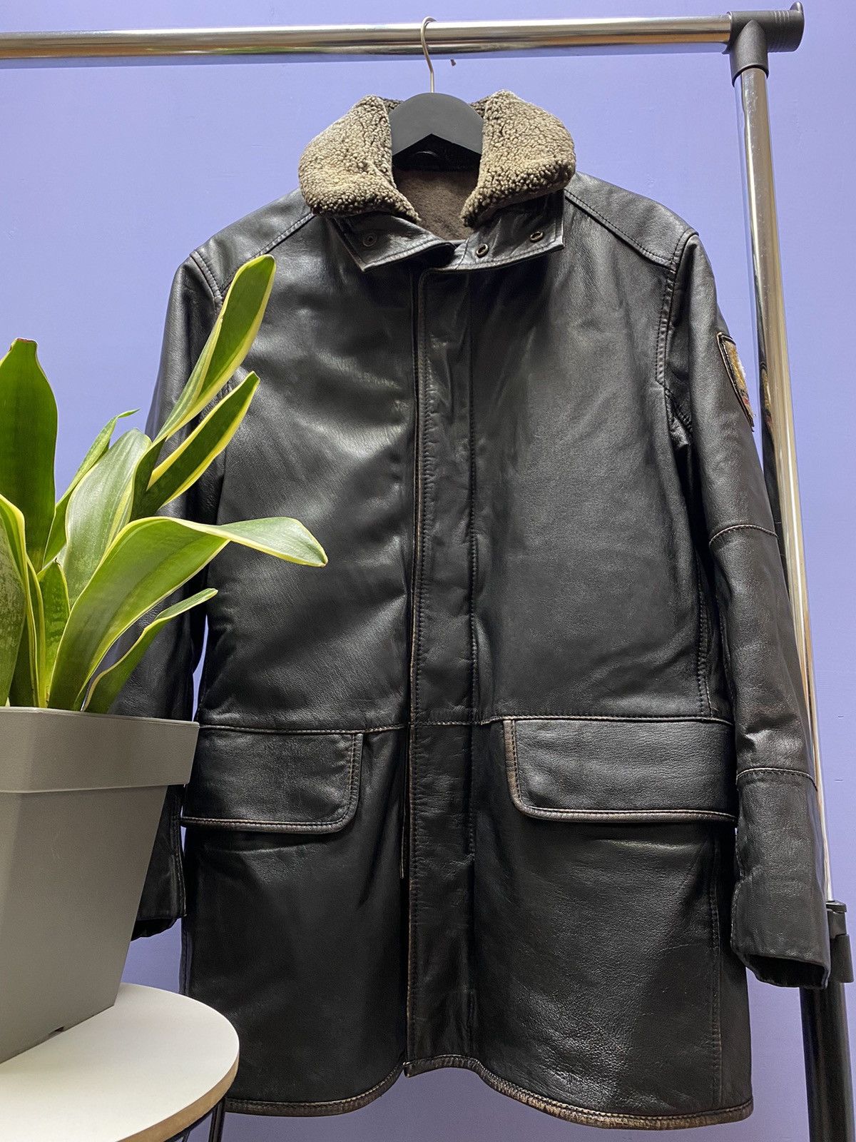Other Strellson Swish Cross Edition Leather Jacket Men’s S Fur Size US S / EU 44-46 / 1 - 2 Thumbnail