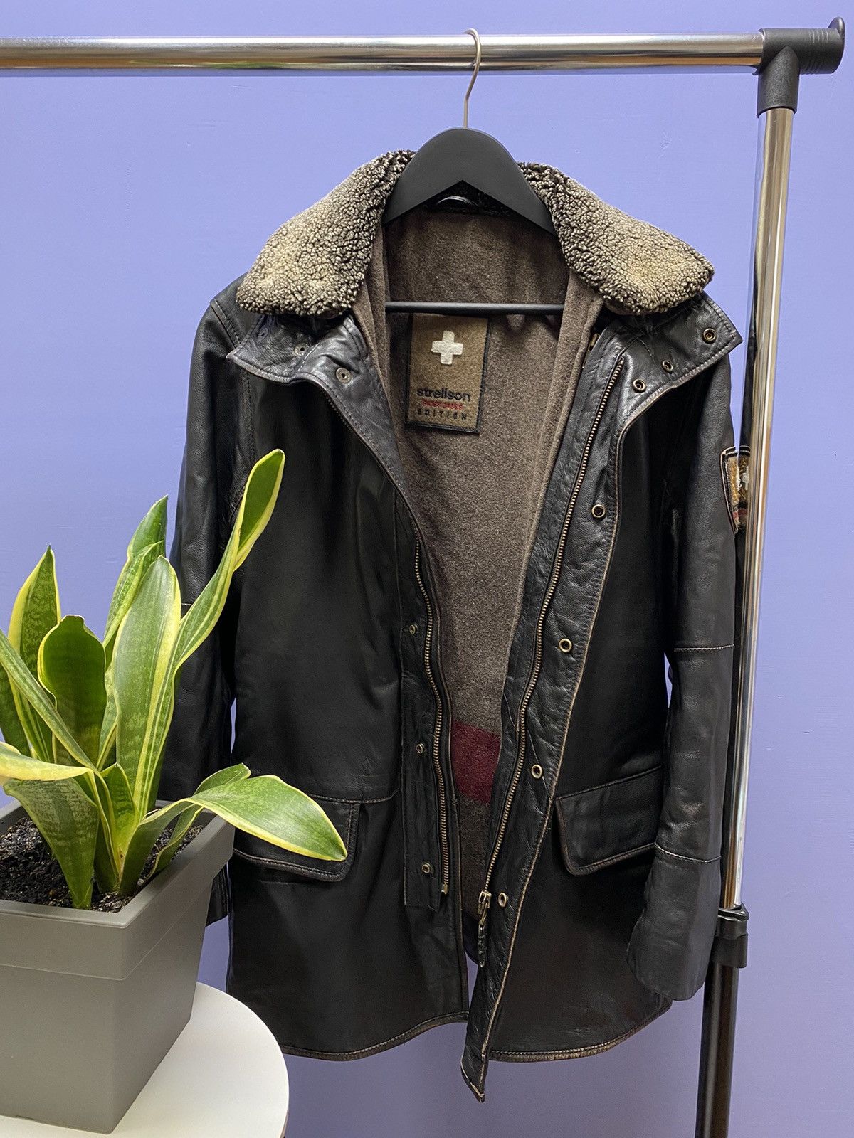 Other Strellson Swish Cross Edition Leather Jacket Men’s S Fur Size US S / EU 44-46 / 1 - 5 Thumbnail