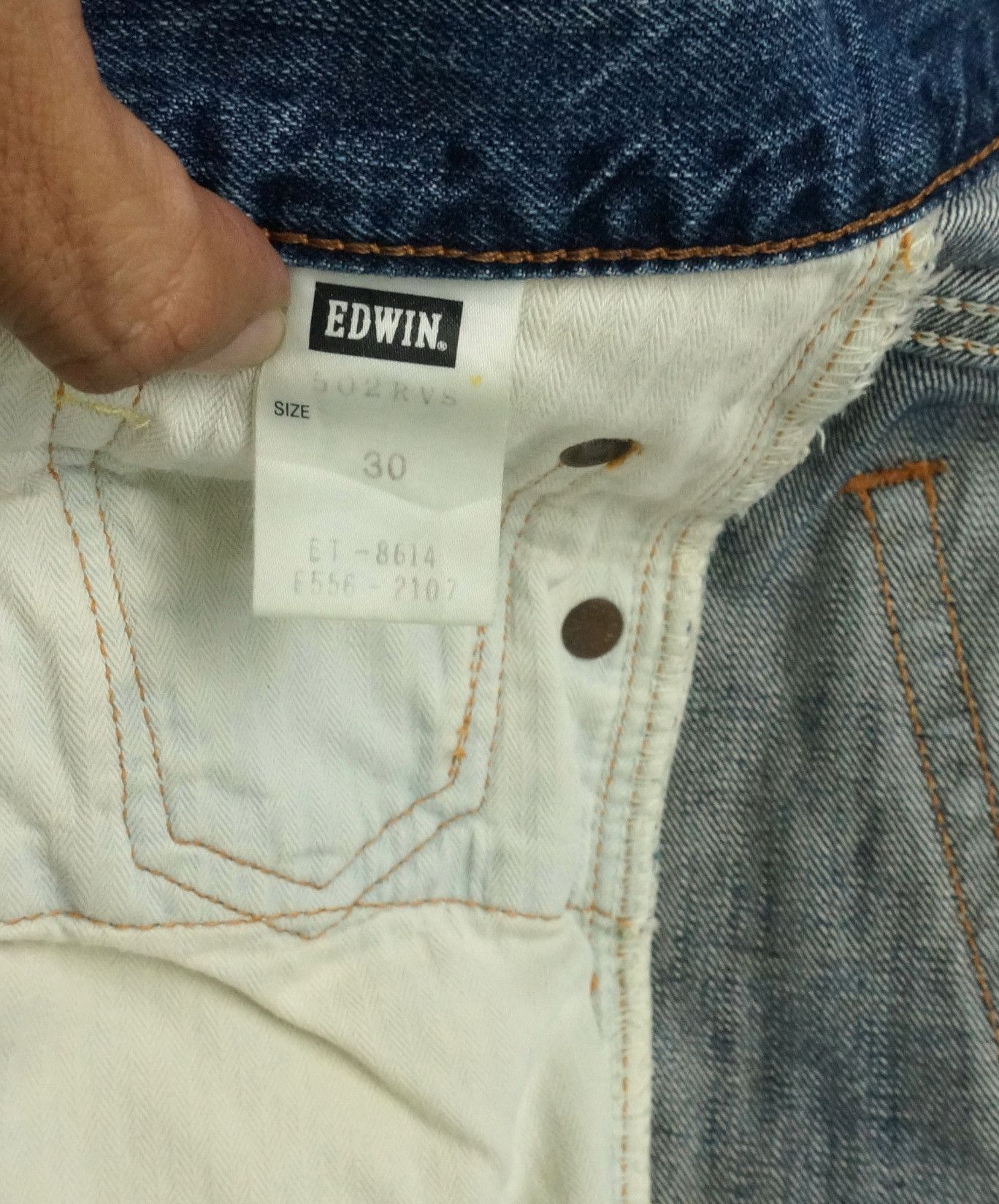 Edwin Rare! EDWIN 'Midnight Blues' Reworked Distressed Slim Jeans Size US 30 / EU 46 - 13 Thumbnail