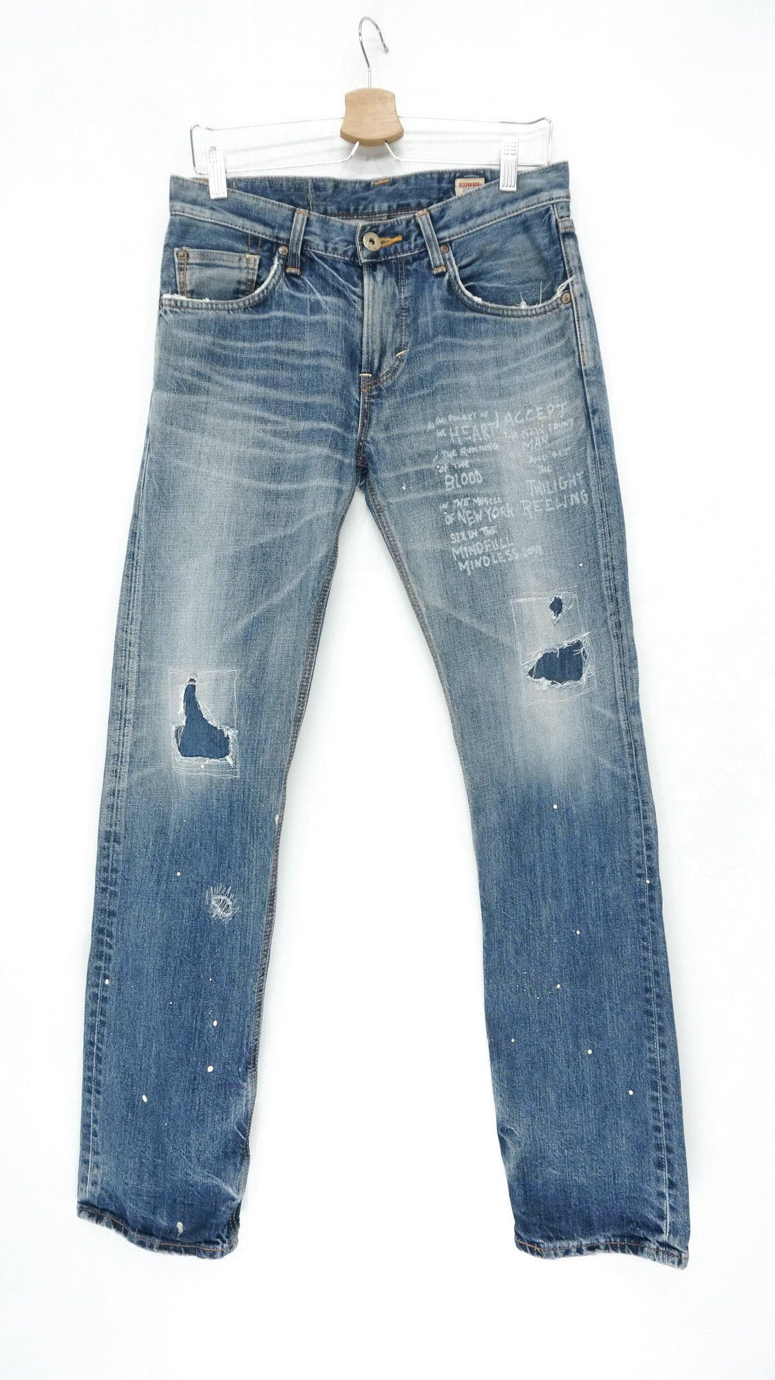 Edwin Rare! EDWIN 'Midnight Blues' Reworked Distressed Slim Jeans Size US 30 / EU 46 - 3 Thumbnail