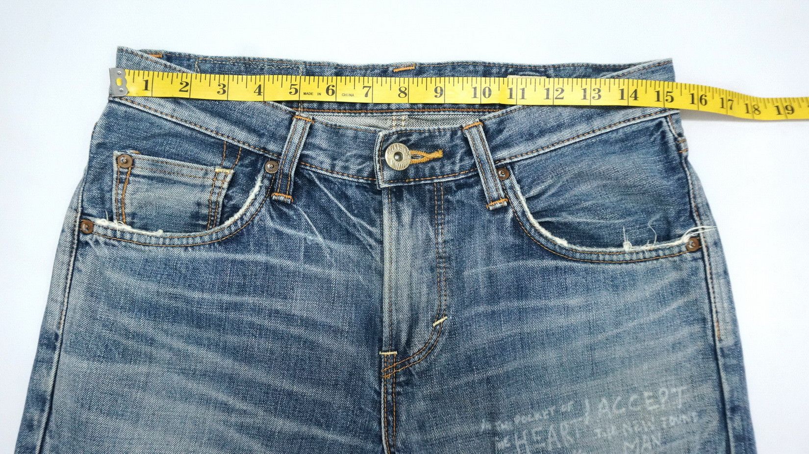 Edwin Rare! EDWIN 'Midnight Blues' Reworked Distressed Slim Jeans Size US 30 / EU 46 - 15 Thumbnail