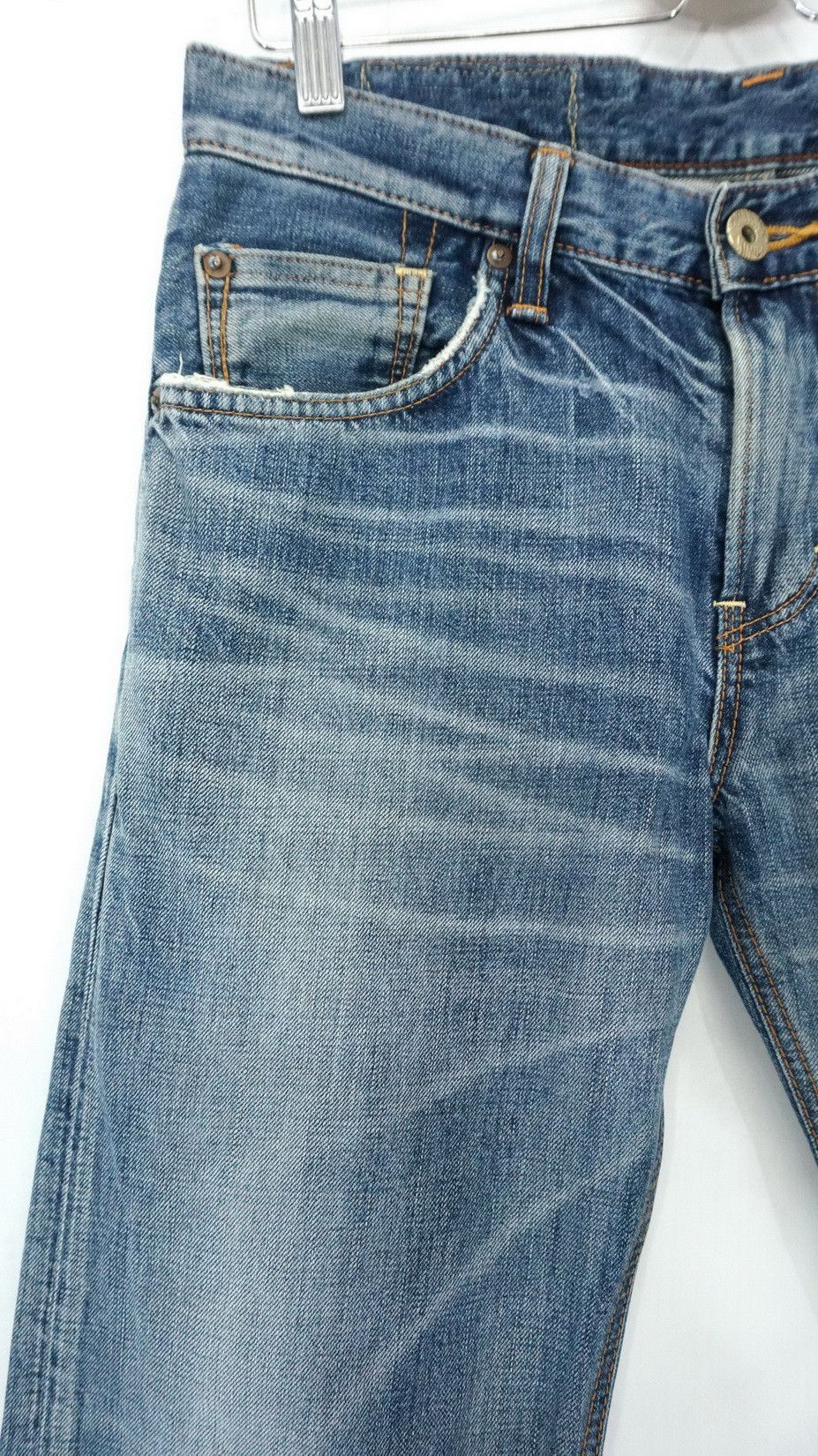 Edwin Rare! EDWIN 'Midnight Blues' Reworked Distressed Slim Jeans Size US 30 / EU 46 - 4 Thumbnail