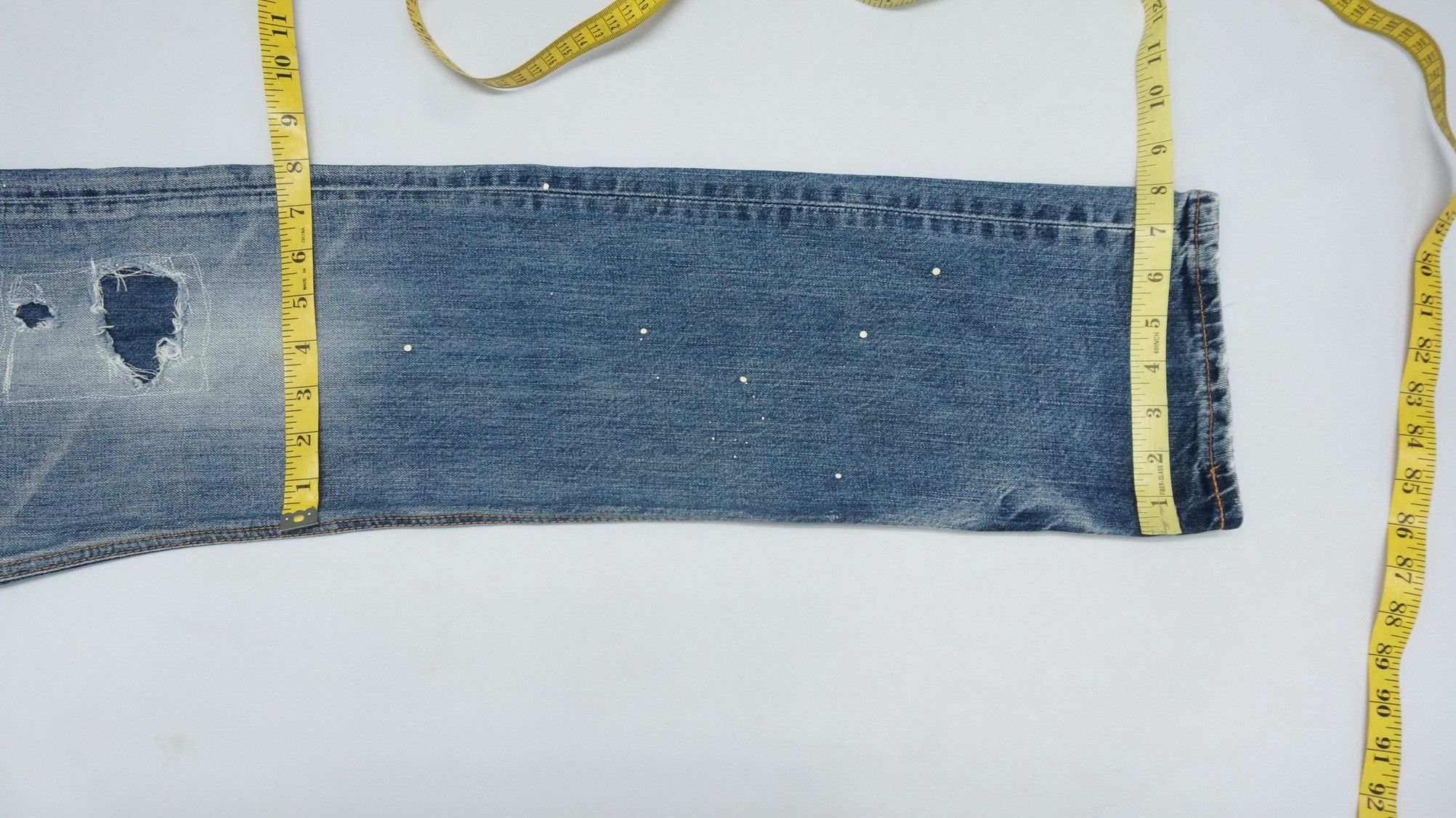 Edwin Rare! EDWIN 'Midnight Blues' Reworked Distressed Slim Jeans Size US 30 / EU 46 - 18 Thumbnail