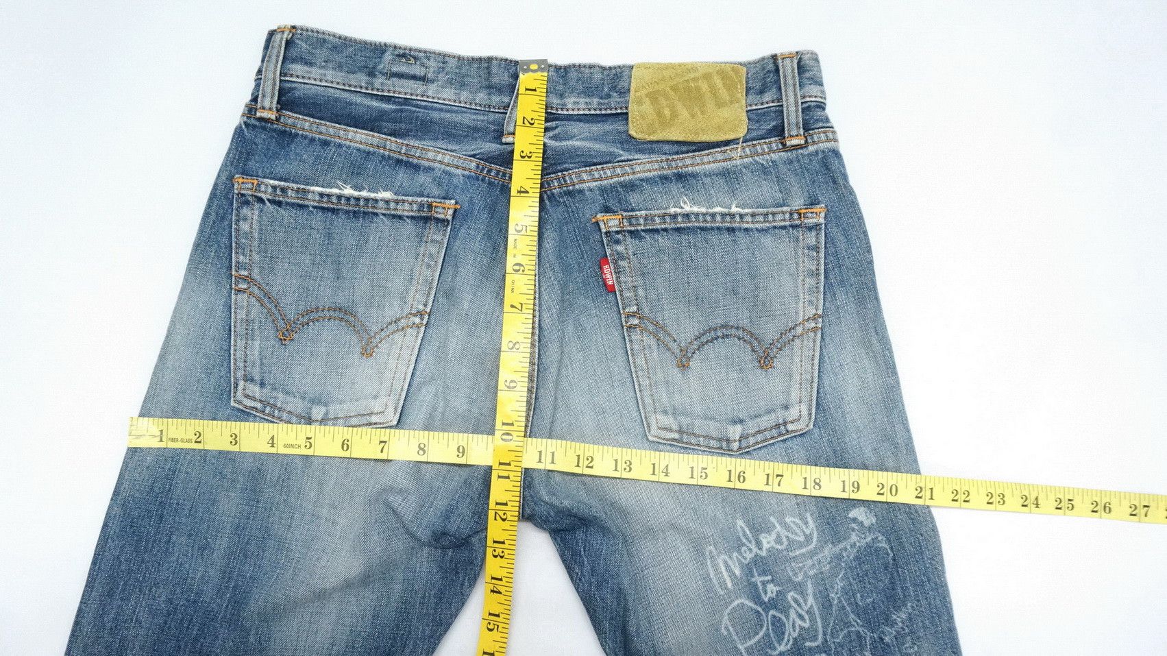 Edwin Rare! EDWIN 'Midnight Blues' Reworked Distressed Slim Jeans Size US 30 / EU 46 - 19 Thumbnail