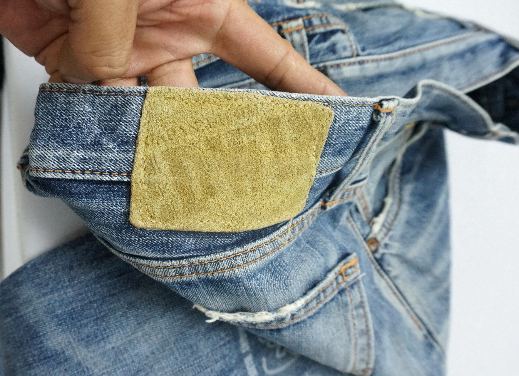 Edwin Rare! EDWIN 'Midnight Blues' Reworked Distressed Slim Jeans Size US 30 / EU 46 - 20 Thumbnail