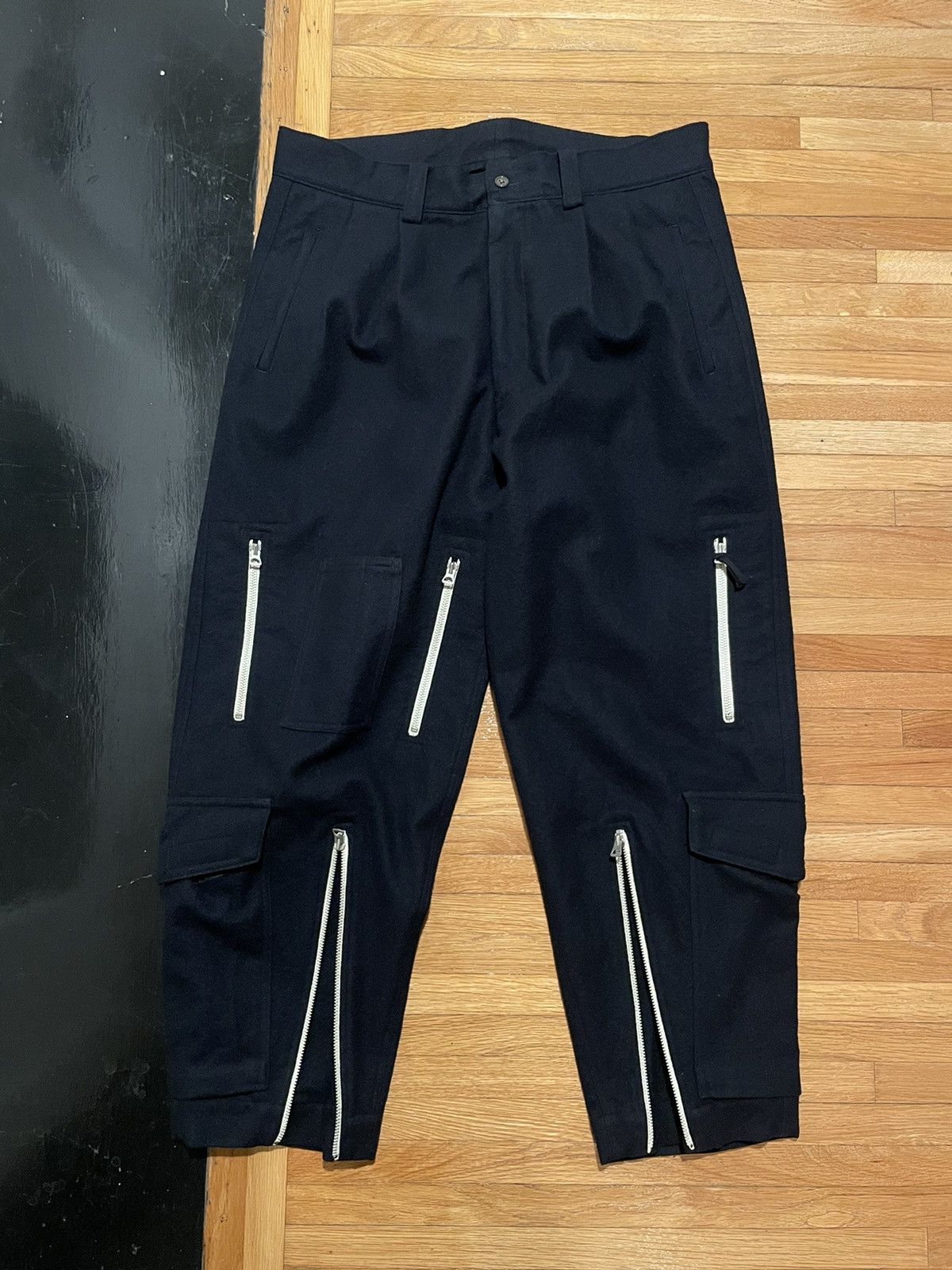 Yohji Yamamoto ‘90s Multizip Wool Cargo Pants | Grailed