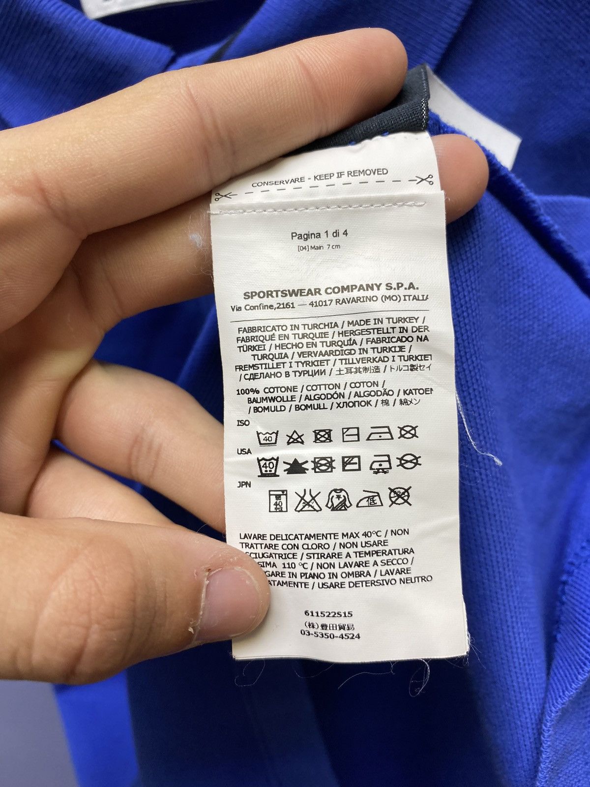 Stone Island Stone Island Blue Polo T Shirt Patch Program SI Logo Tee Size US S / EU 44-46 / 1 - 13 Thumbnail