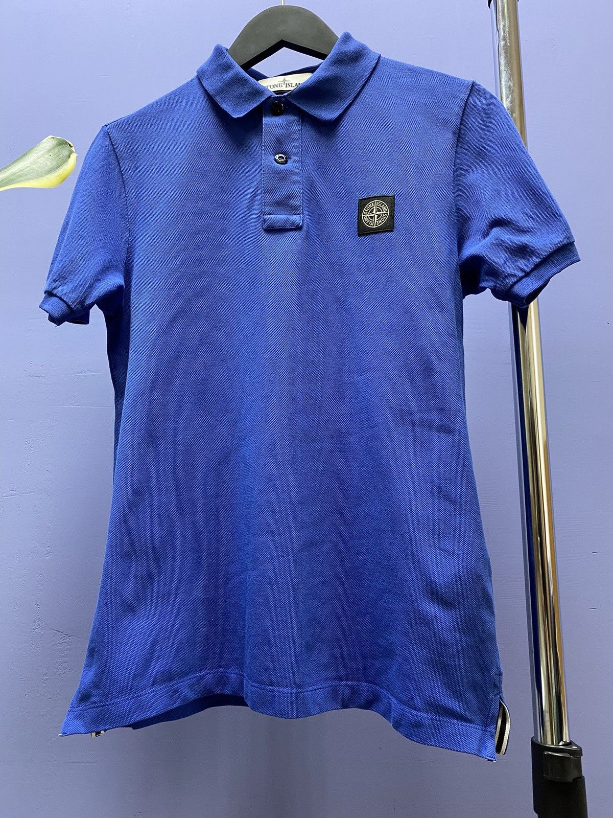 Stone Island Stone Island Blue Polo T Shirt Patch Program SI Logo Tee Size US S / EU 44-46 / 1 - 4 Thumbnail