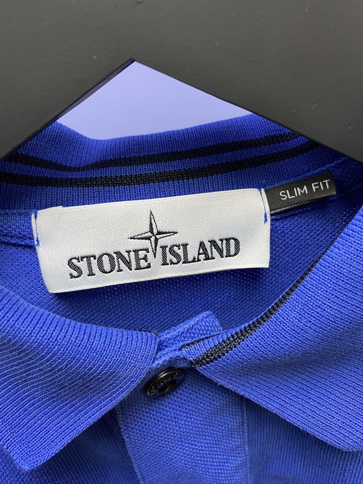 Stone Island Stone Island Blue Polo T Shirt Patch Program SI Logo Tee Size US S / EU 44-46 / 1 - 11 Thumbnail