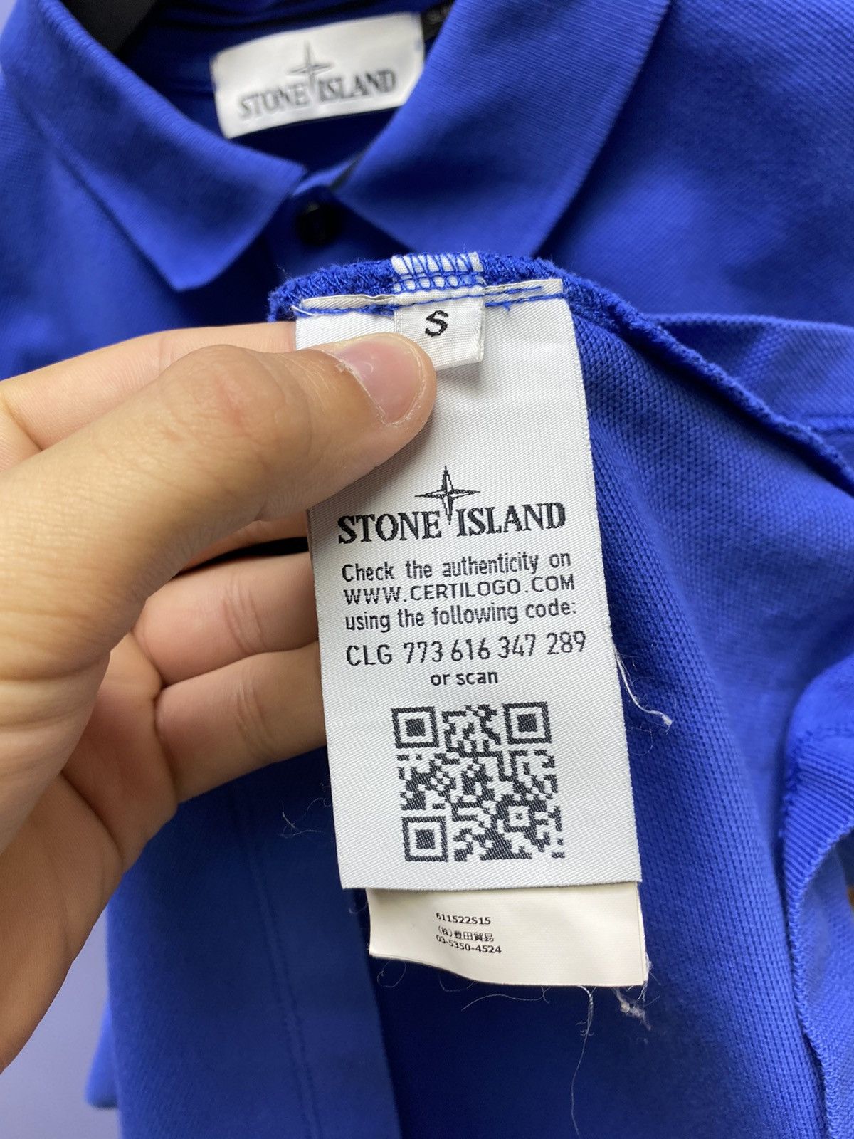 Stone Island Stone Island Blue Polo T Shirt Patch Program SI Logo Tee Size US S / EU 44-46 / 1 - 12 Thumbnail