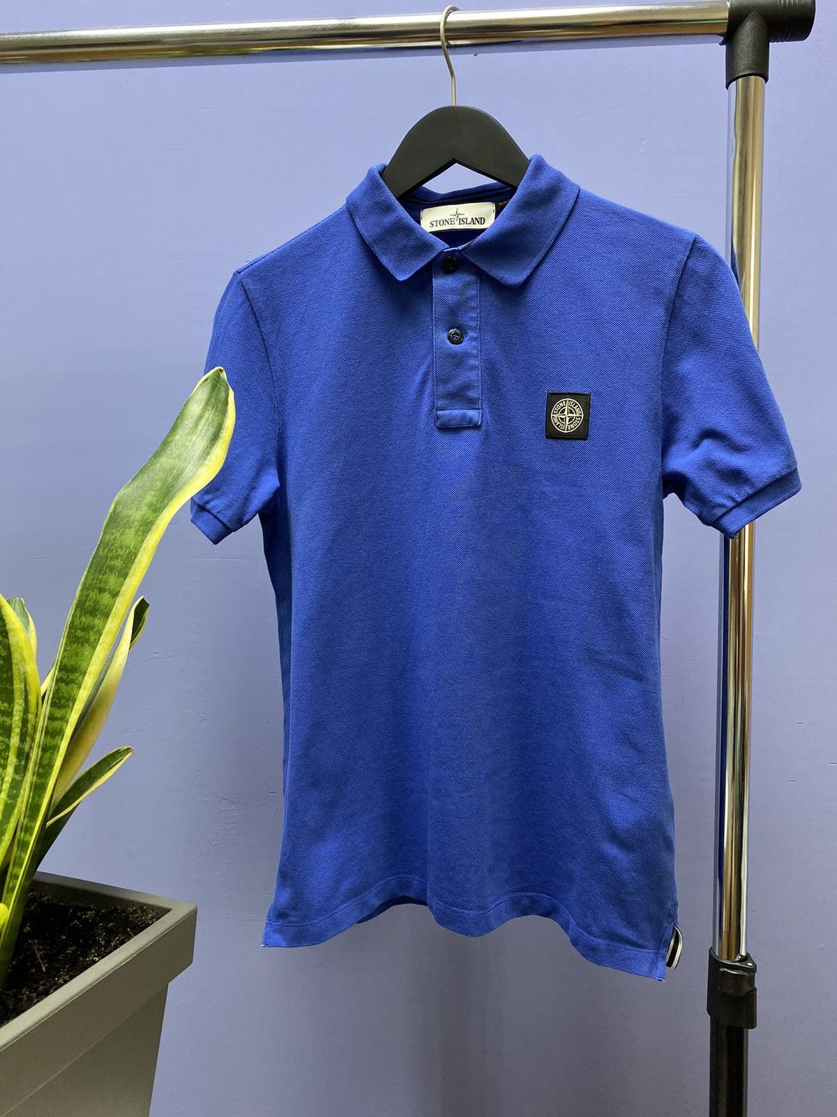 Stone Island Stone Island Blue Polo T Shirt Patch Program SI Logo Tee Size US S / EU 44-46 / 1 - 1 Thumbnail