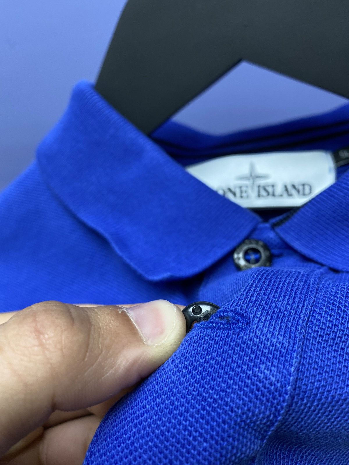 Stone Island Stone Island Blue Polo T Shirt Patch Program SI Logo Tee Size US S / EU 44-46 / 1 - 10 Thumbnail