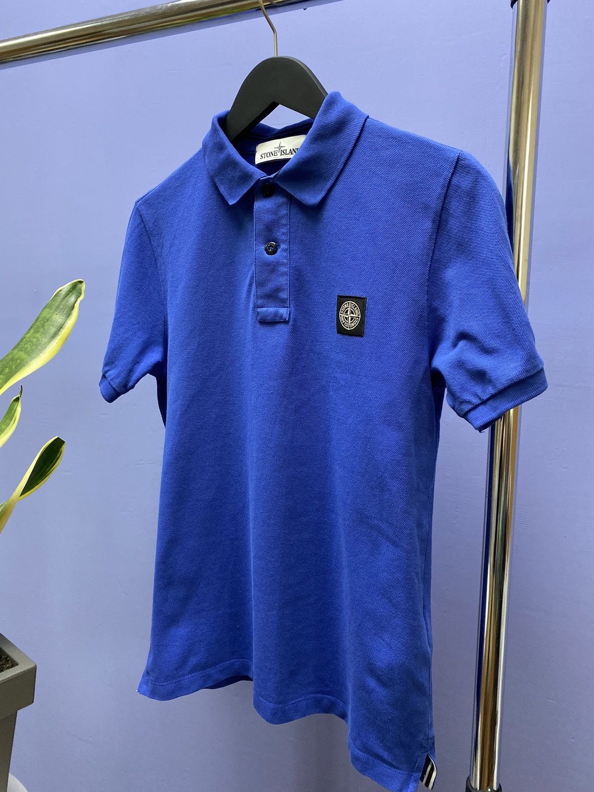 Stone Island Stone Island Blue Polo T Shirt Patch Program SI Logo Tee Size US S / EU 44-46 / 1 - 2 Thumbnail
