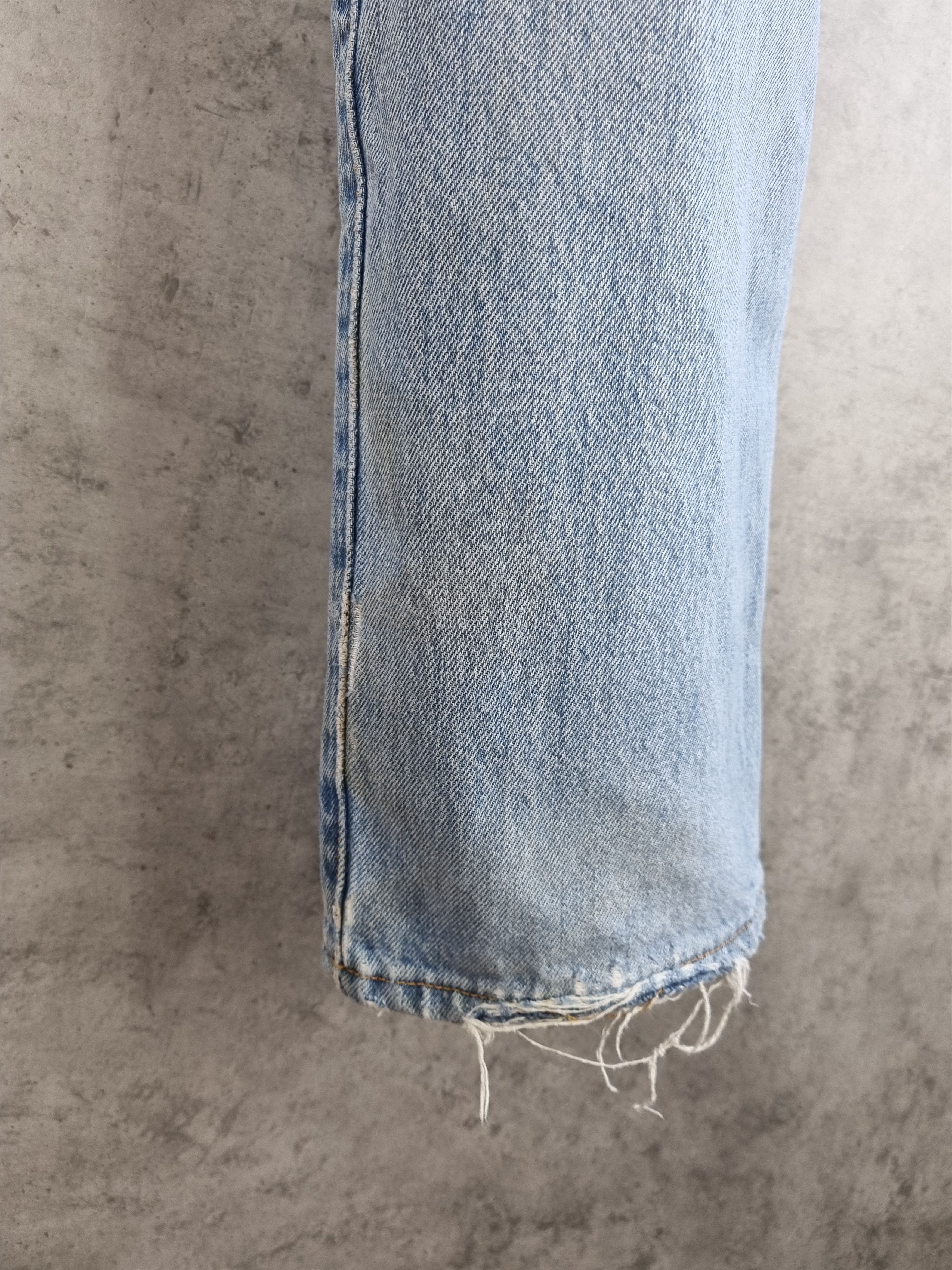 Levi's × Levi's Vintage Clothing × Vintage Levis 501 Distressed Ripped Blue Sky Denim Vintage Jeans Size US 31 - 14 Thumbnail