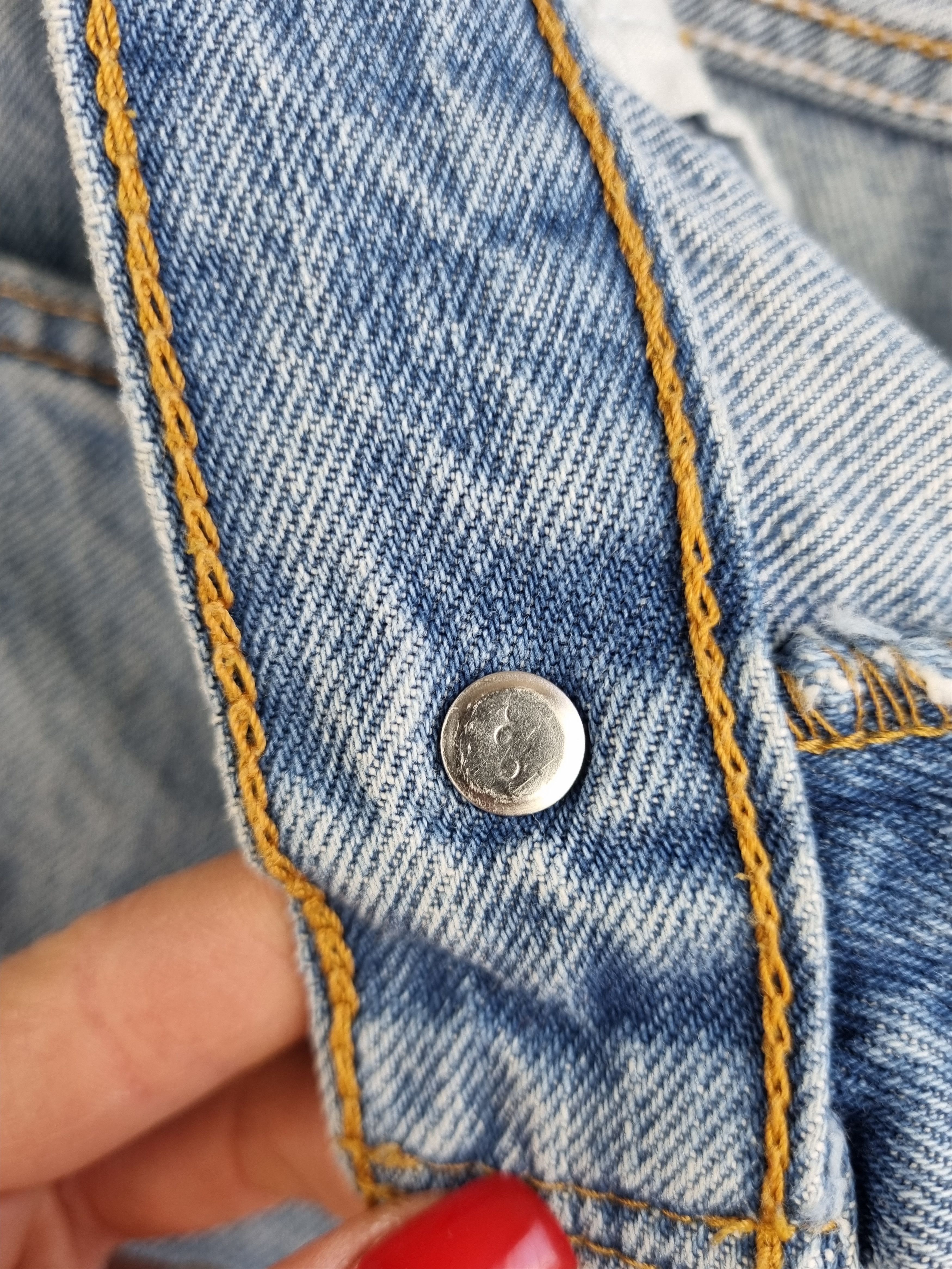 Levi's × Levi's Vintage Clothing × Vintage Levis 501 Distressed Ripped Blue Sky Denim Vintage Jeans Size US 31 - 8 Thumbnail