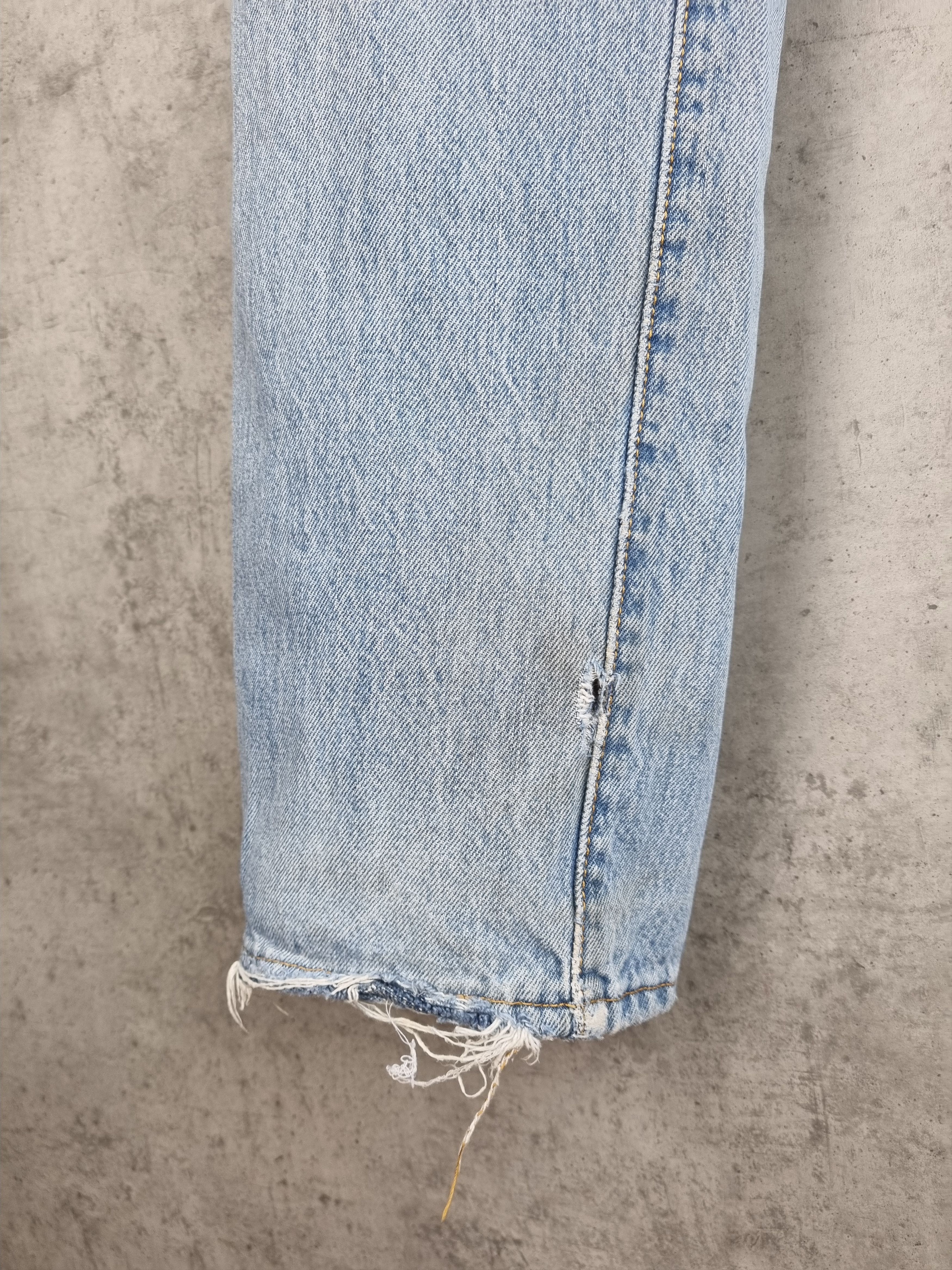 Levi's × Levi's Vintage Clothing × Vintage Levis 501 Distressed Ripped Blue Sky Denim Vintage Jeans Size US 31 - 15 Thumbnail