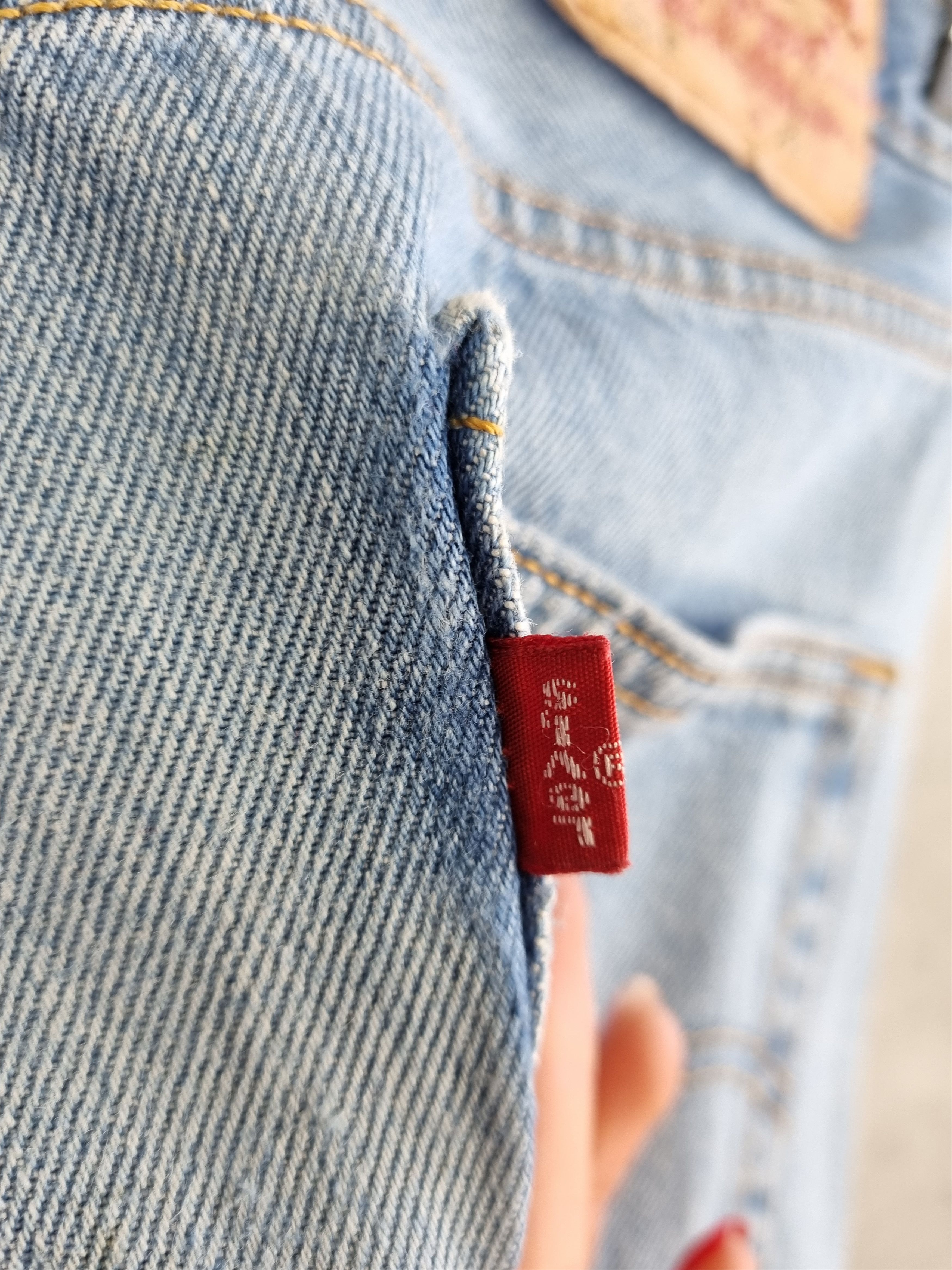 Levi's × Levi's Vintage Clothing × Vintage Levis 501 Distressed Ripped Blue Sky Denim Vintage Jeans Size US 31 - 13 Thumbnail
