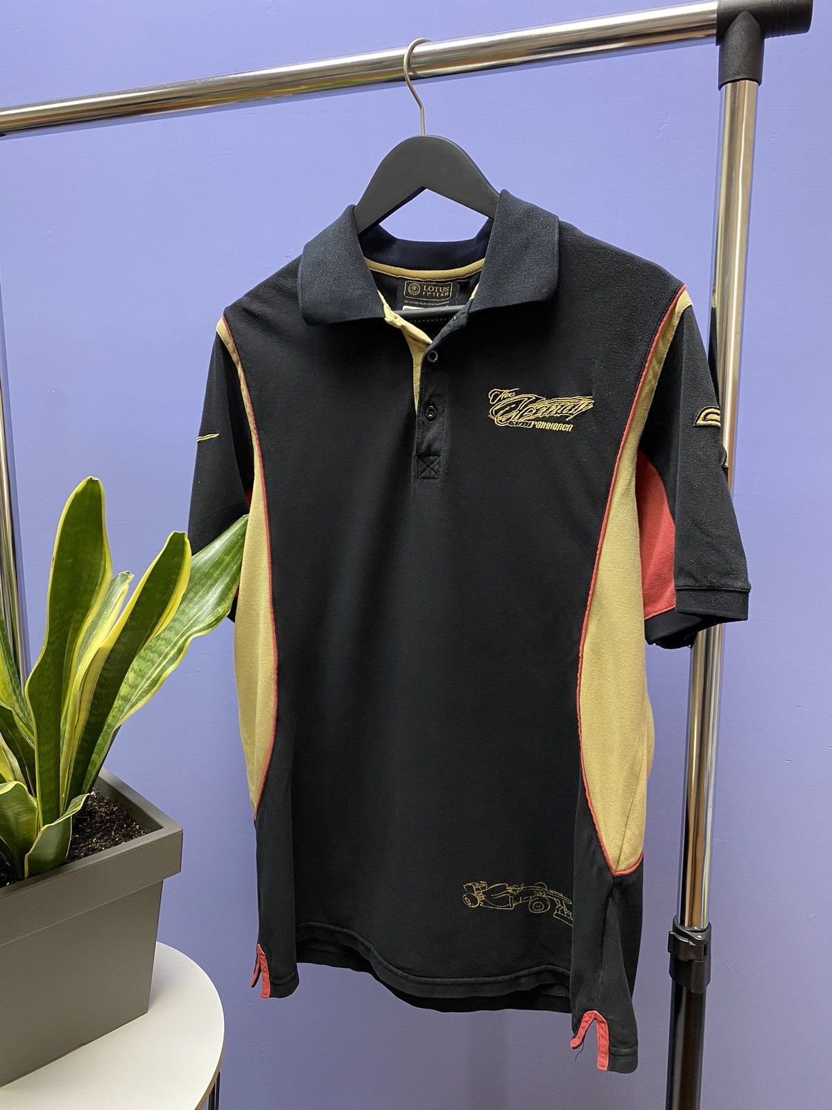 Formula 1 F1 Lotus Team Polo Shirt Official Shirt Kimi Raikkonen Size US L / EU 52-54 / 3 - 2 Thumbnail