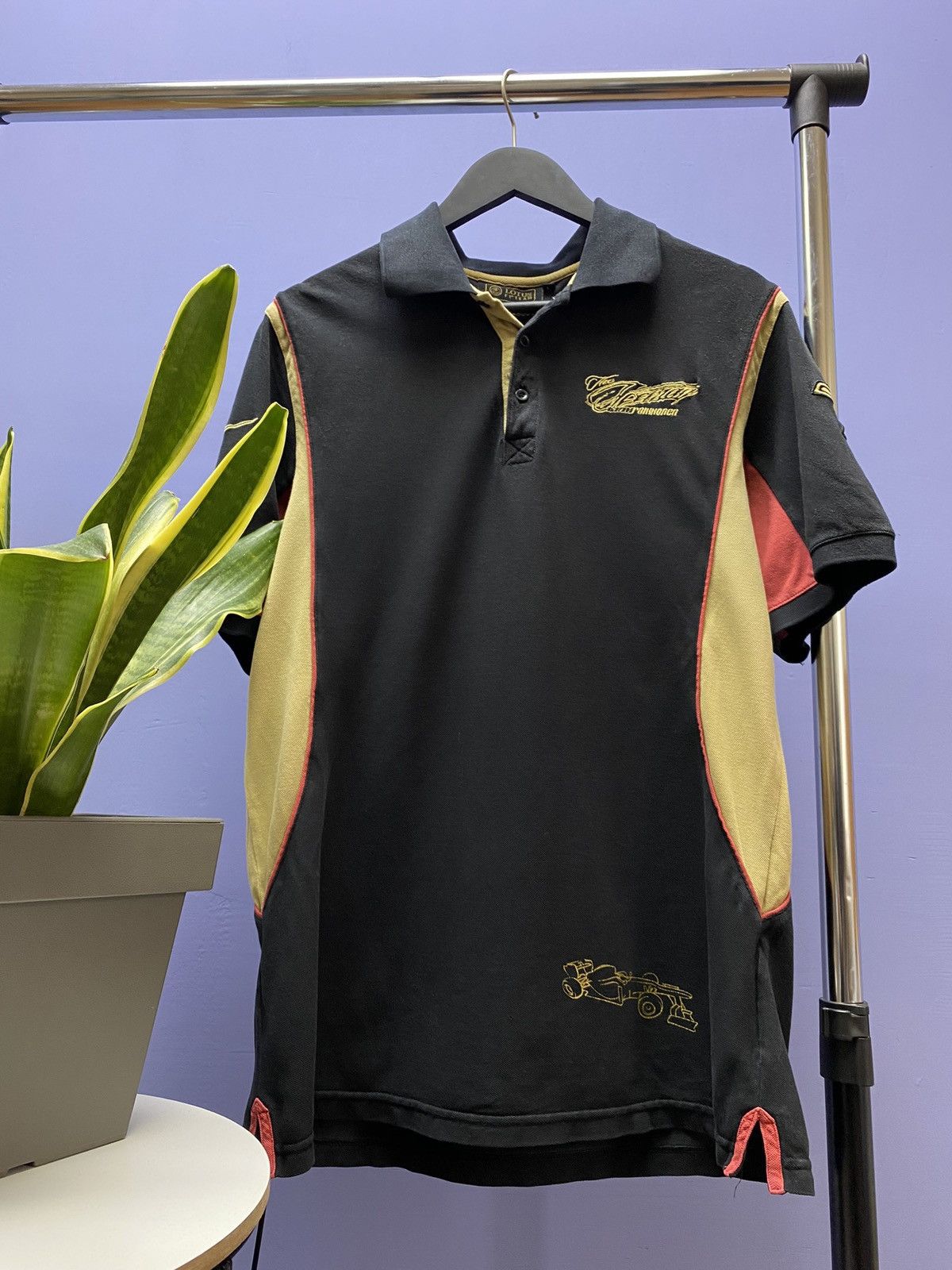 Formula 1 F1 Lotus Team Polo Shirt Official Shirt Kimi Raikkonen Size US L / EU 52-54 / 3 - 4 Thumbnail