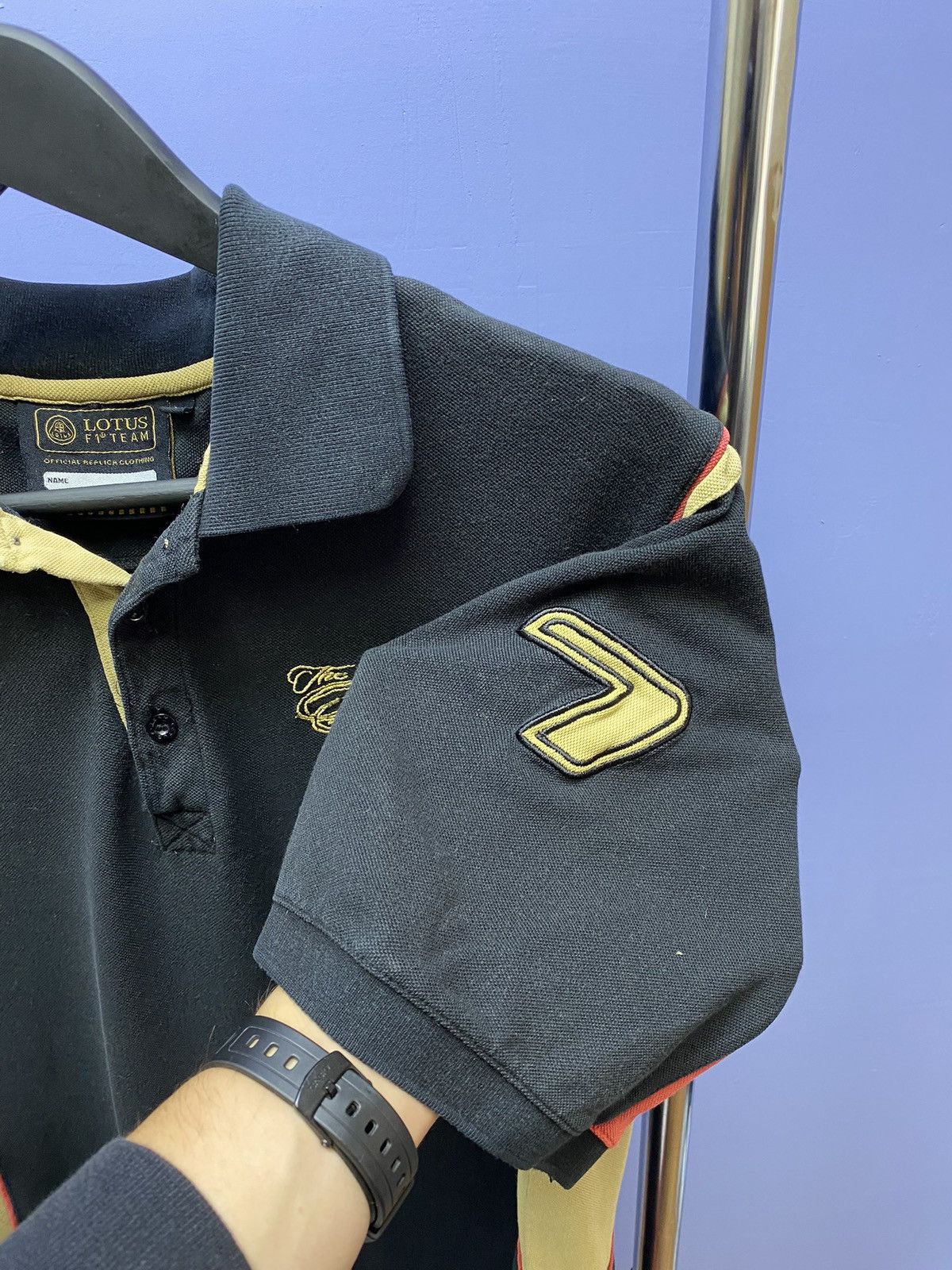 Formula 1 F1 Lotus Team Polo Shirt Official Shirt Kimi Raikkonen Size US L / EU 52-54 / 3 - 13 Thumbnail
