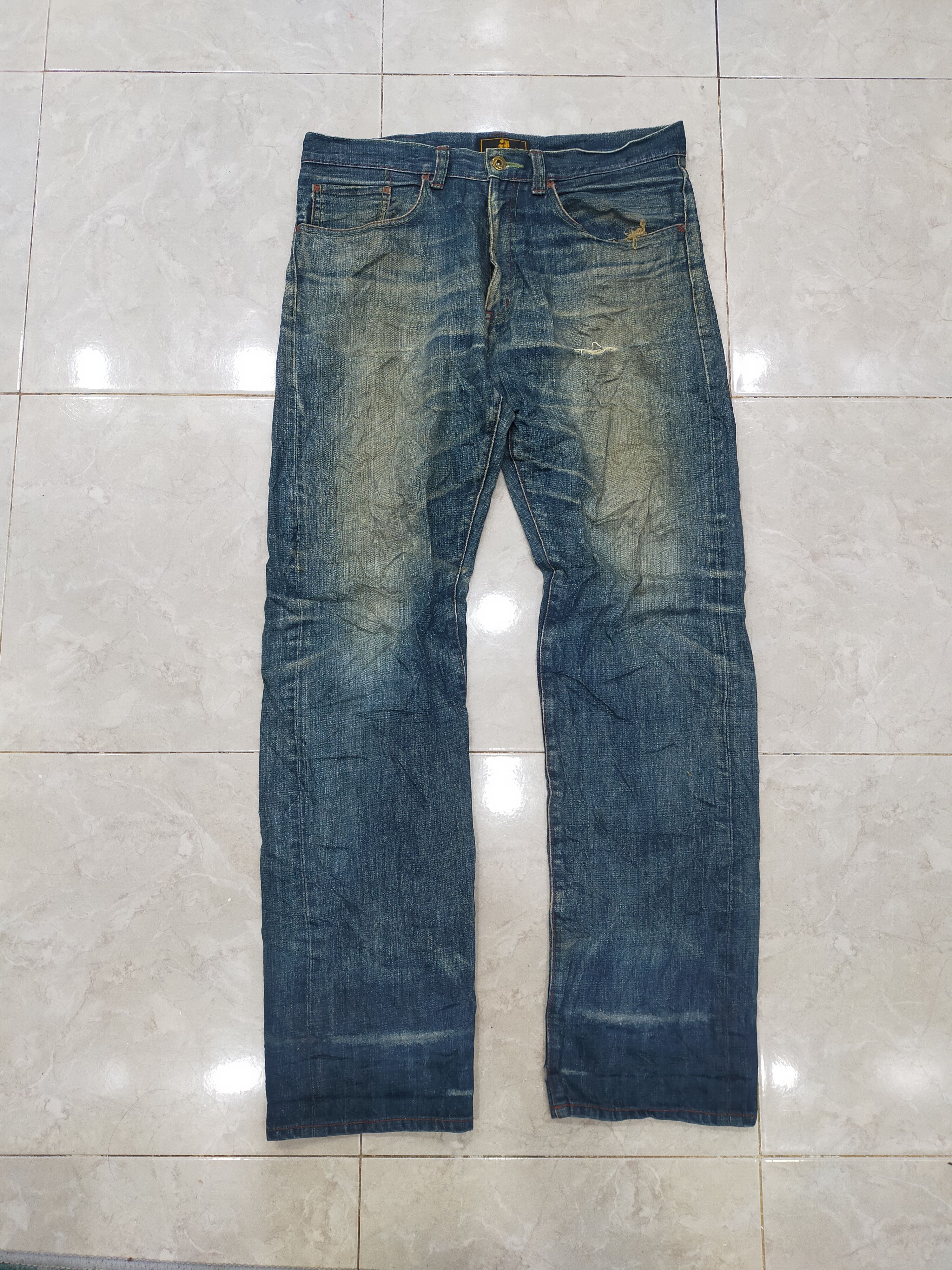image of If Six Was Nine x Le Grande Bleu L G B Zen Clothing Cropped Head Japan Art, Men's (Size 35)
