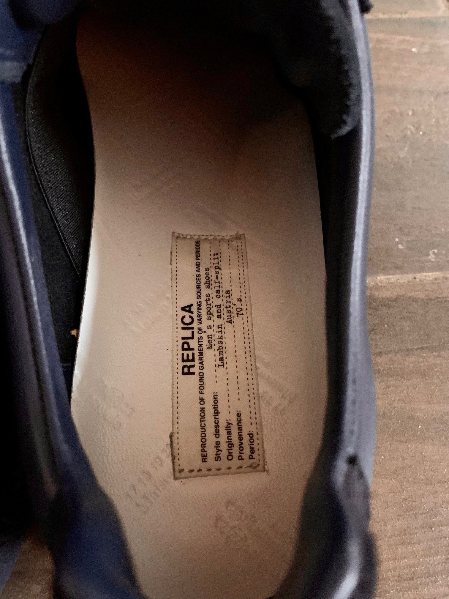 Maison Margiela Margiela Replica Low Blue Suede (With Box + Dust Bags) Size US 10.5 / EU 43-44 - 10 Thumbnail