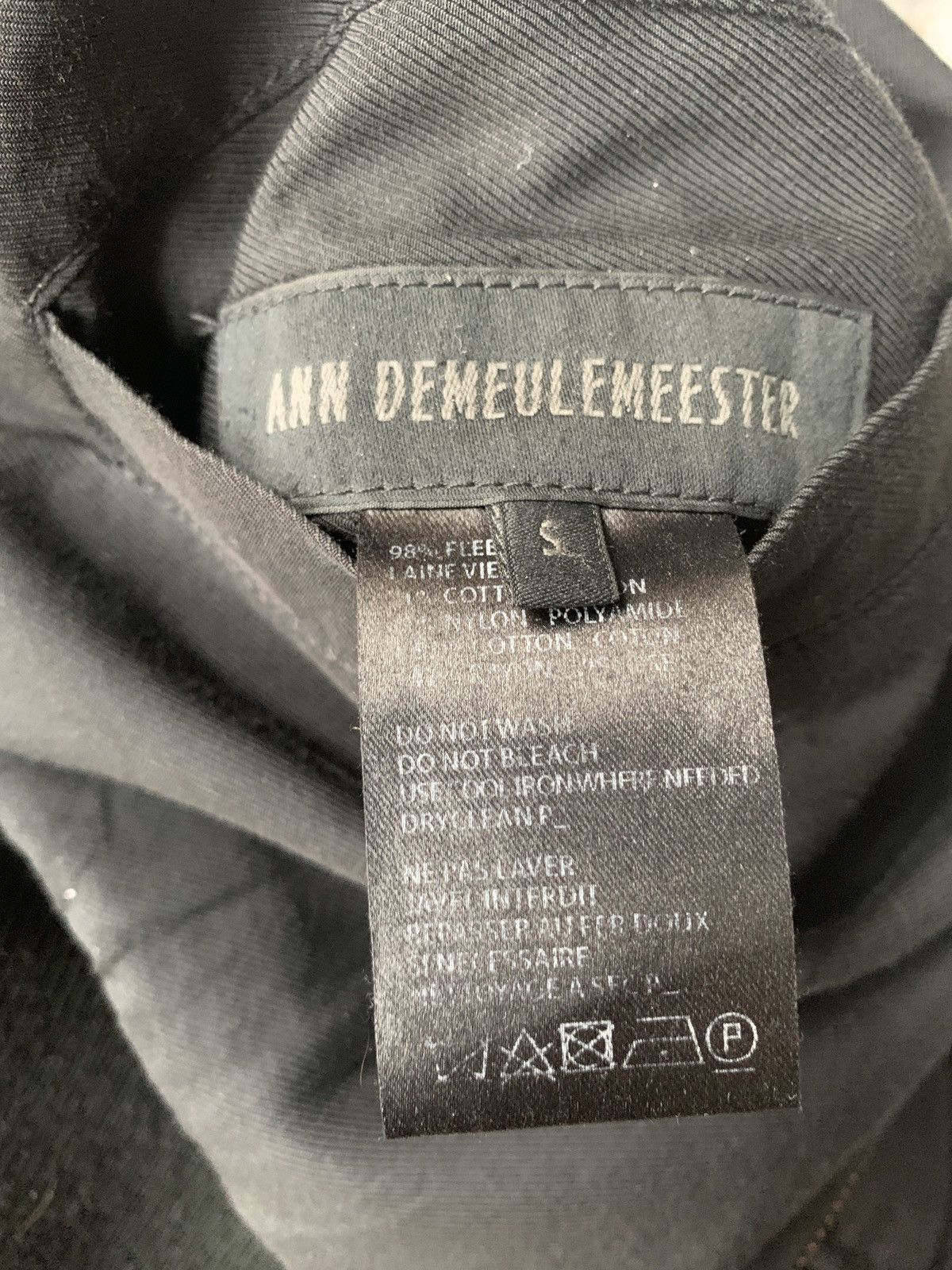 Ann Demeulemeester Reversible Wool Bomber Jacket Size US S / EU 44-46 / 1 - 7 Thumbnail