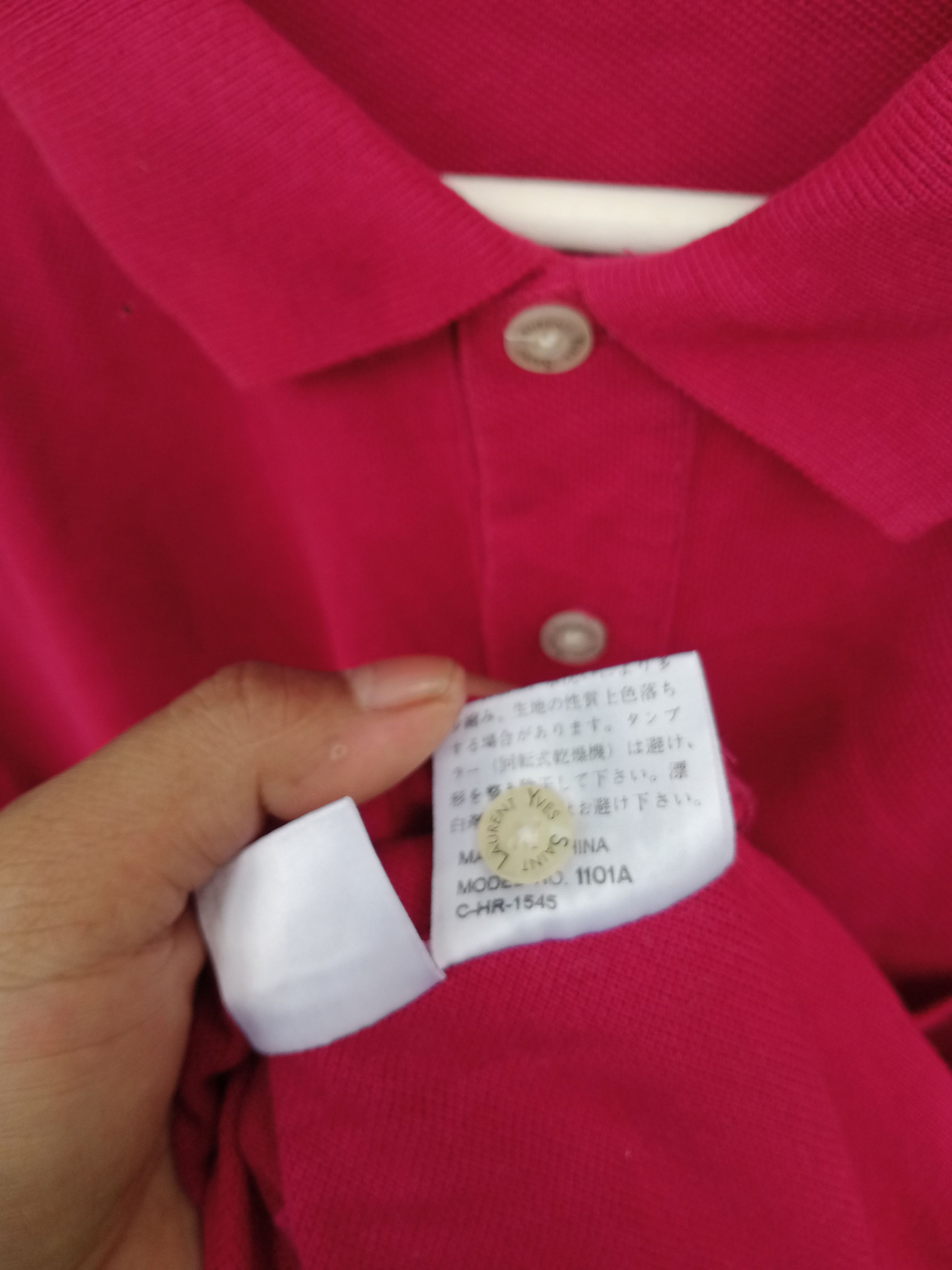 Yves Saint Laurent Vintage Yves Saint Laurent YSL Small Logo Polo Size US M / EU 48-50 / 2 - 5 Thumbnail