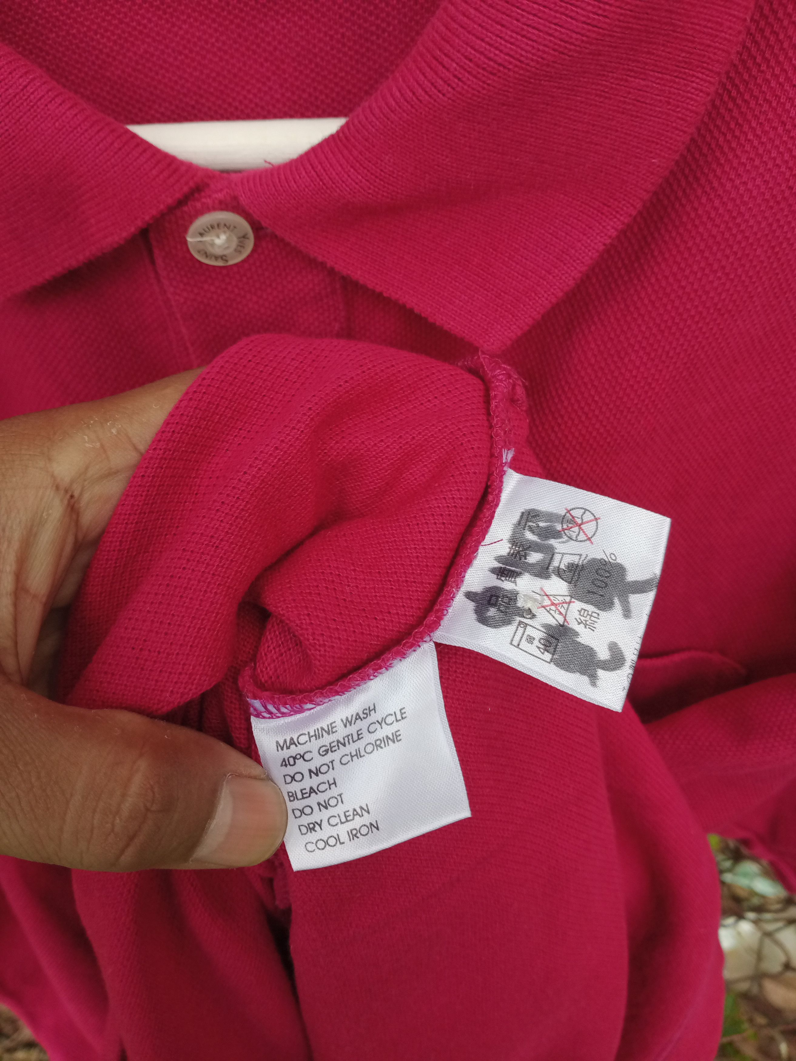 Yves Saint Laurent Vintage Yves Saint Laurent YSL Small Logo Polo Size US M / EU 48-50 / 2 - 4 Thumbnail