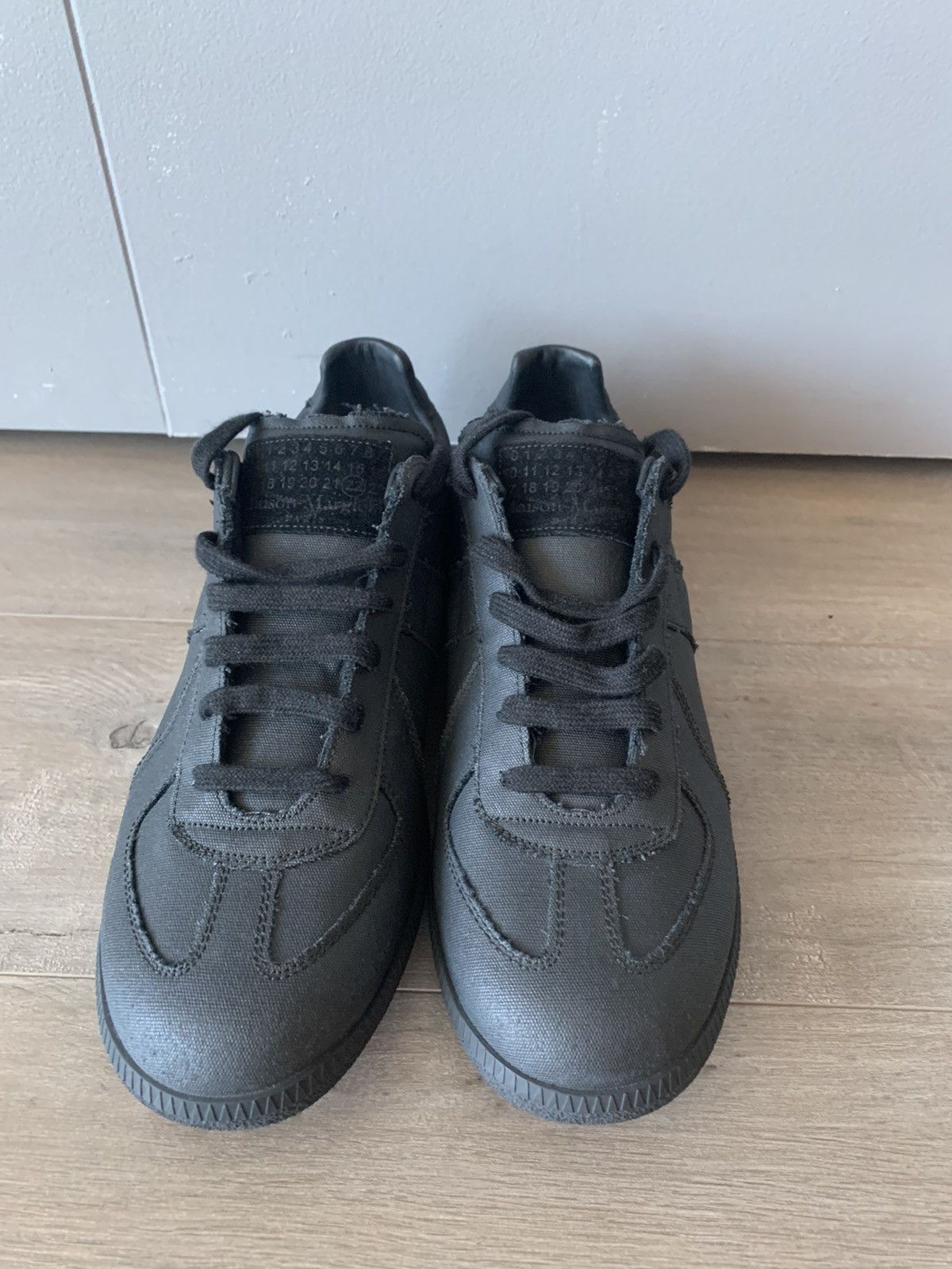 Maison Margiela Margiela Replica Black Canvas (With Box + Dust Bags) Size US 10.5 / EU 43-44 - 10 Thumbnail