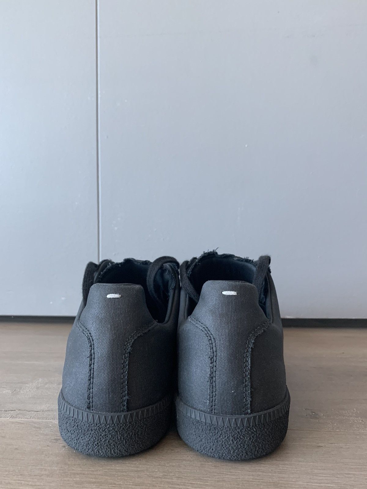 Maison Margiela Margiela Replica Black Canvas (With Box + Dust Bags) Size US 10.5 / EU 43-44 - 2 Thumbnail