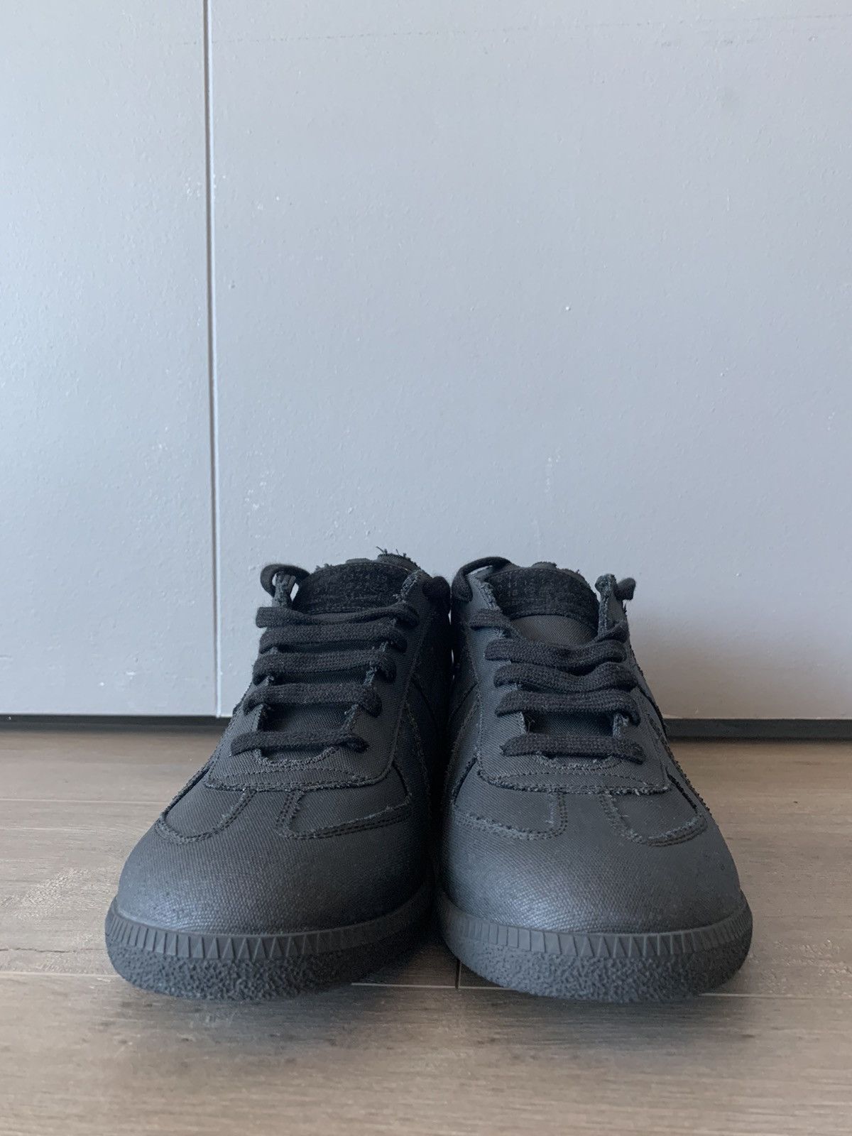 Maison Margiela Margiela Replica Black Canvas (With Box + Dust Bags) Size US 10.5 / EU 43-44 - 3 Thumbnail