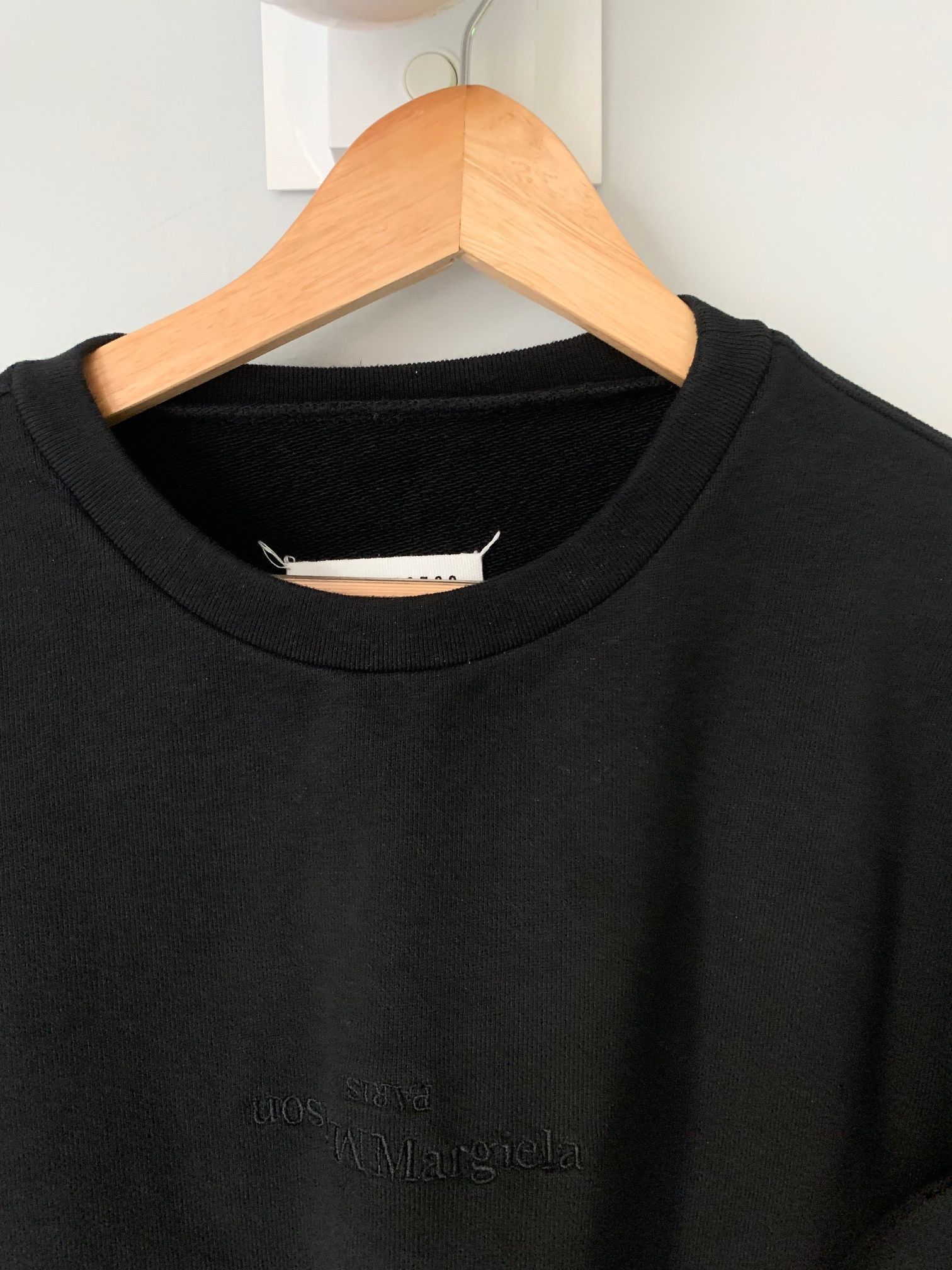 Maison Margiela Black Distorted Logo Sweatshirt - www.joarbit.com
