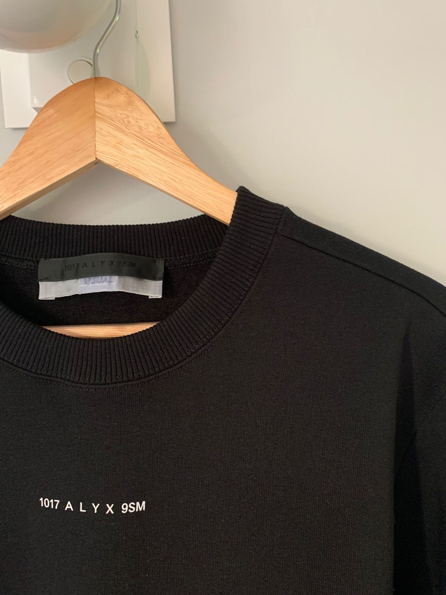 1017 ALYX 9SM Alyx Black Crewneck Visual Sweatshirt Size US S / EU 44-46 / 1 - 2 Thumbnail
