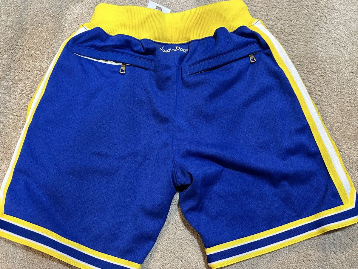Just Don × Mitchell & Ness Just Don NBA Draft Golden State Warriors Shorts FINAL DROP Size US 30 / EU 46 - 2 Thumbnail