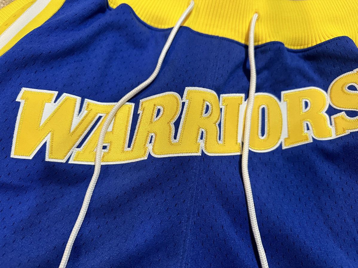 Just Don × Mitchell & Ness Just Don NBA Draft Golden State Warriors Shorts FINAL DROP Size US 30 / EU 46 - 3 Thumbnail