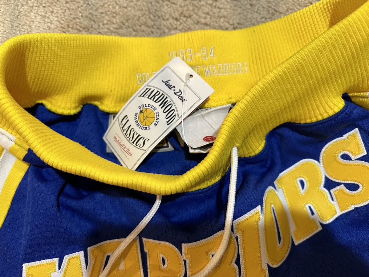 Just Don × Mitchell & Ness Just Don NBA Draft Golden State Warriors Shorts FINAL DROP Size US 30 / EU 46 - 8 Thumbnail