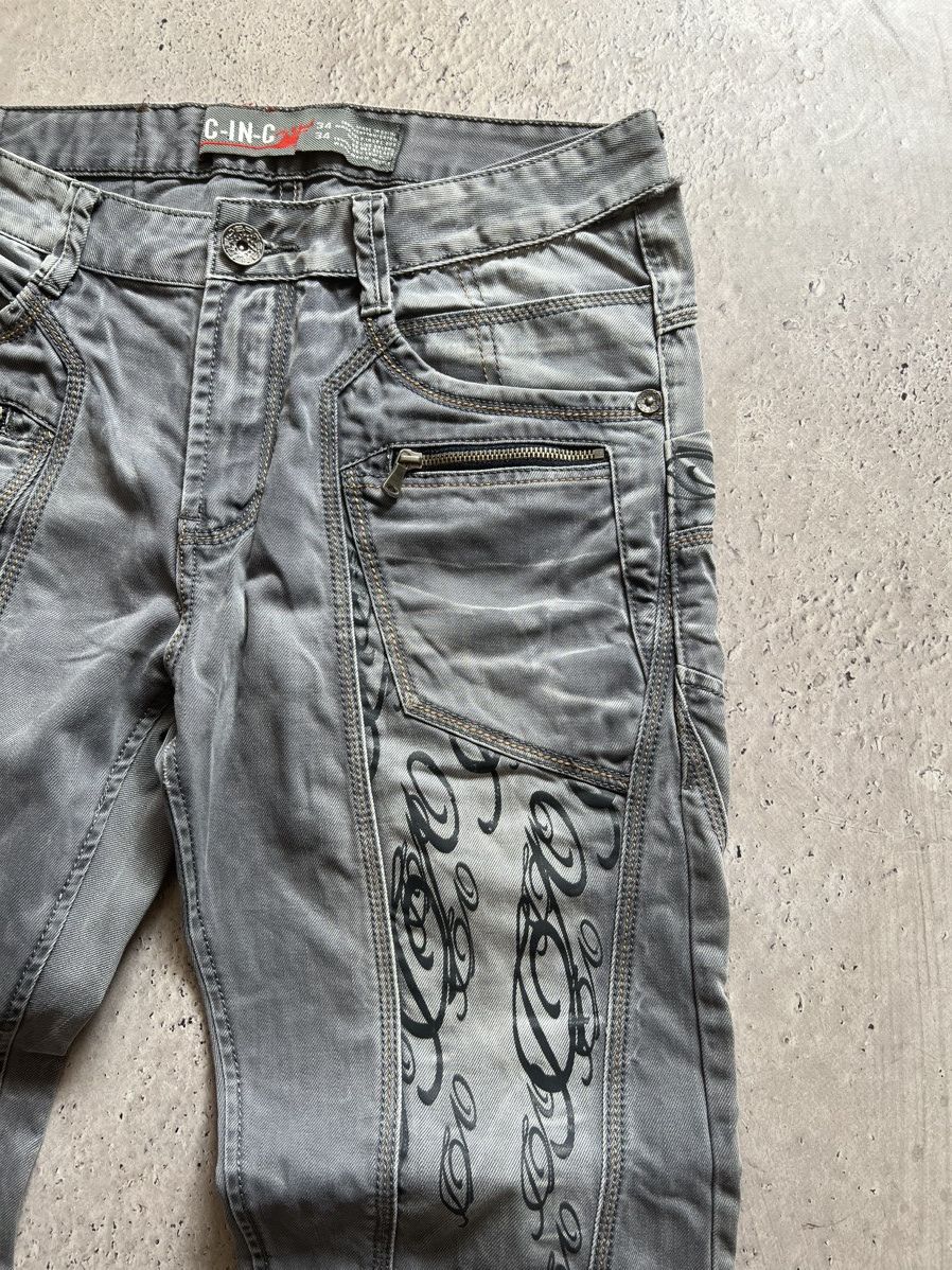 Japanese Brand Vintage Y2K CHRISTIAN AUDIGIER STYLE DISTRESSED pants jeans Size US 34 / EU 50 - 4 Thumbnail