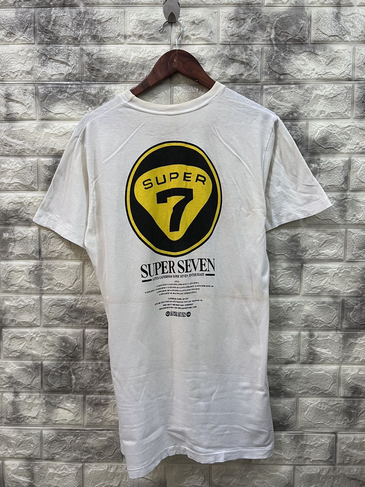 image of Lotus Since 1759 x Vintage Super 7 Lotus Caterham Tee in White, Men's (Size Medium)