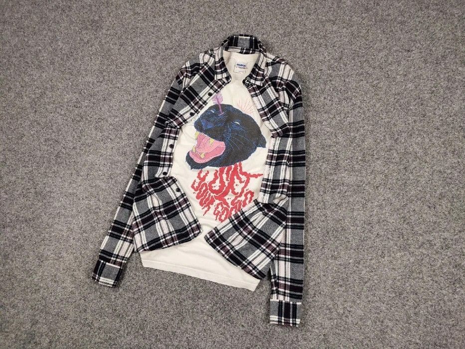 Flannel Vintage Flannel Shirt Travis Scott Style Streetwear Hype Size US M / EU 48-50 / 2 - 2 Thumbnail