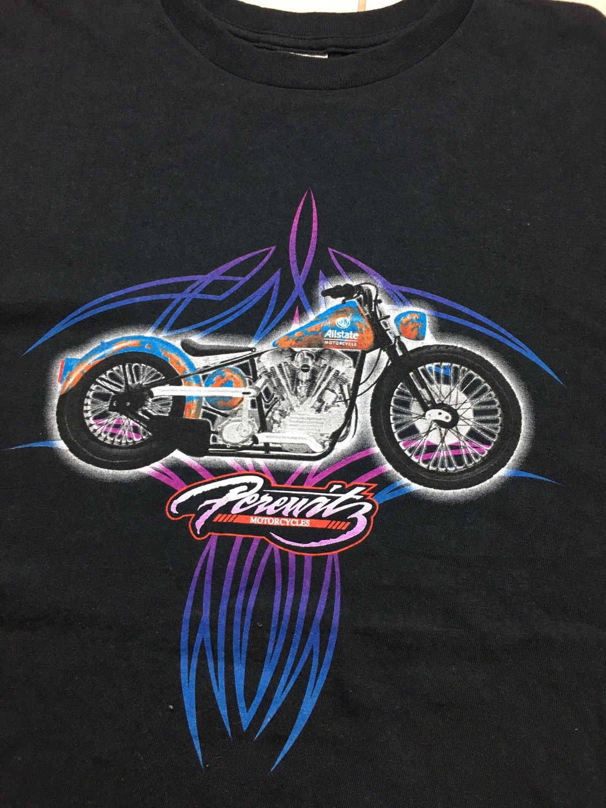Vintage × West Coast Choppers Allstate Motorcycle Big Logo Tee Shirt Size US XL / EU 56 / 4 - 3 Thumbnail