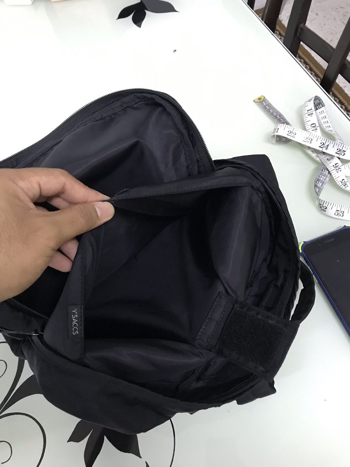Yohji Yamamoto ♠️Vintage Yohji Yamamoto Y'saccs Laptop Bag Pack Size ONE SIZE - 14 Thumbnail