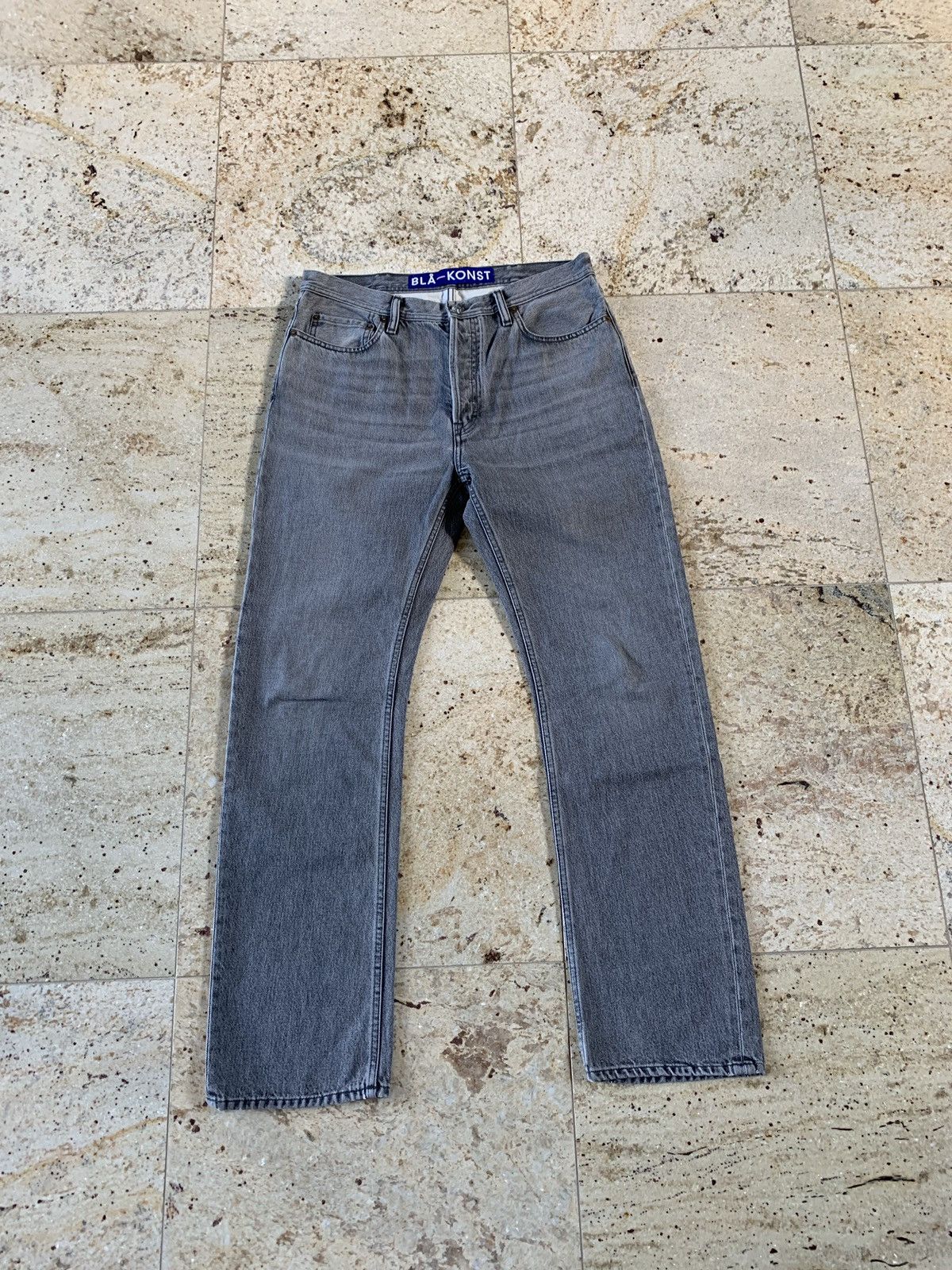 image of Acne Studios Land Denim In Mid Grey, Men's (Size 33)