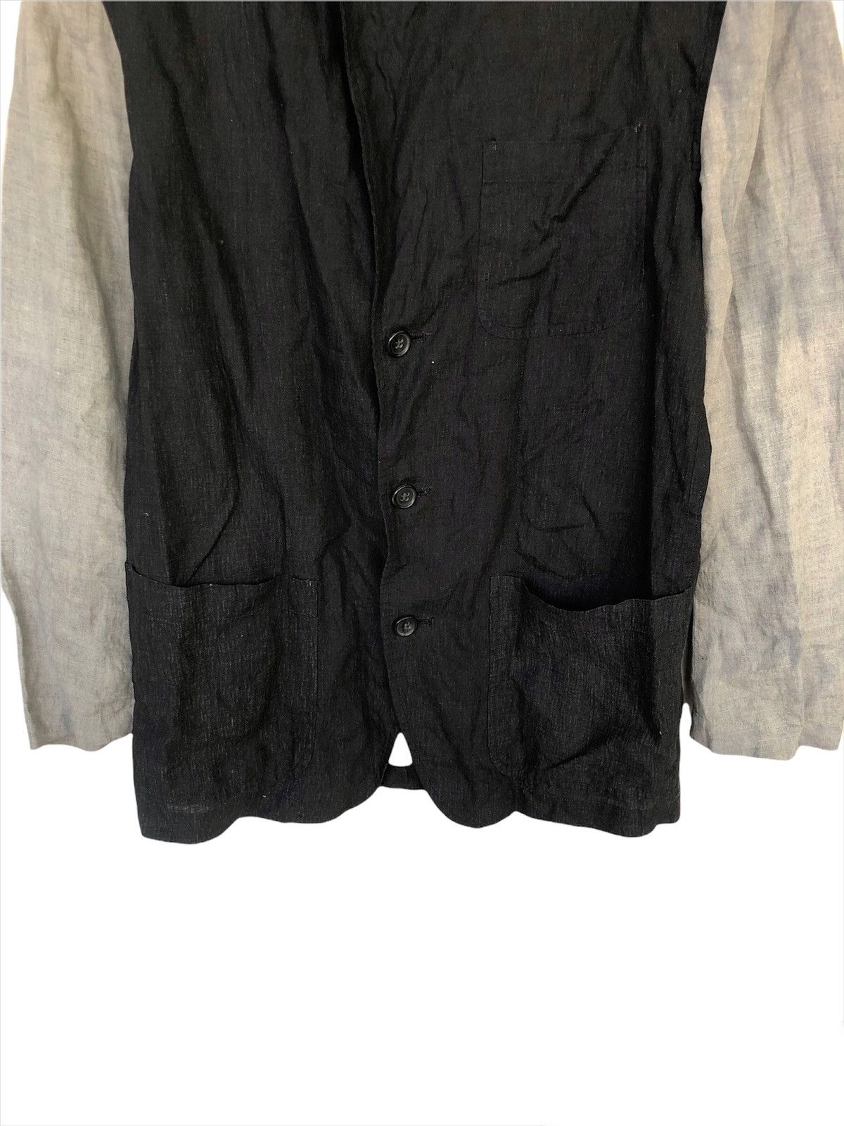Comme des Garcons Homme Plus ARCHIVE🔥FW92 Runway Homme Plus 2 Tone Linen Jacket Size US M / EU 48-50 / 2 - 6 Thumbnail