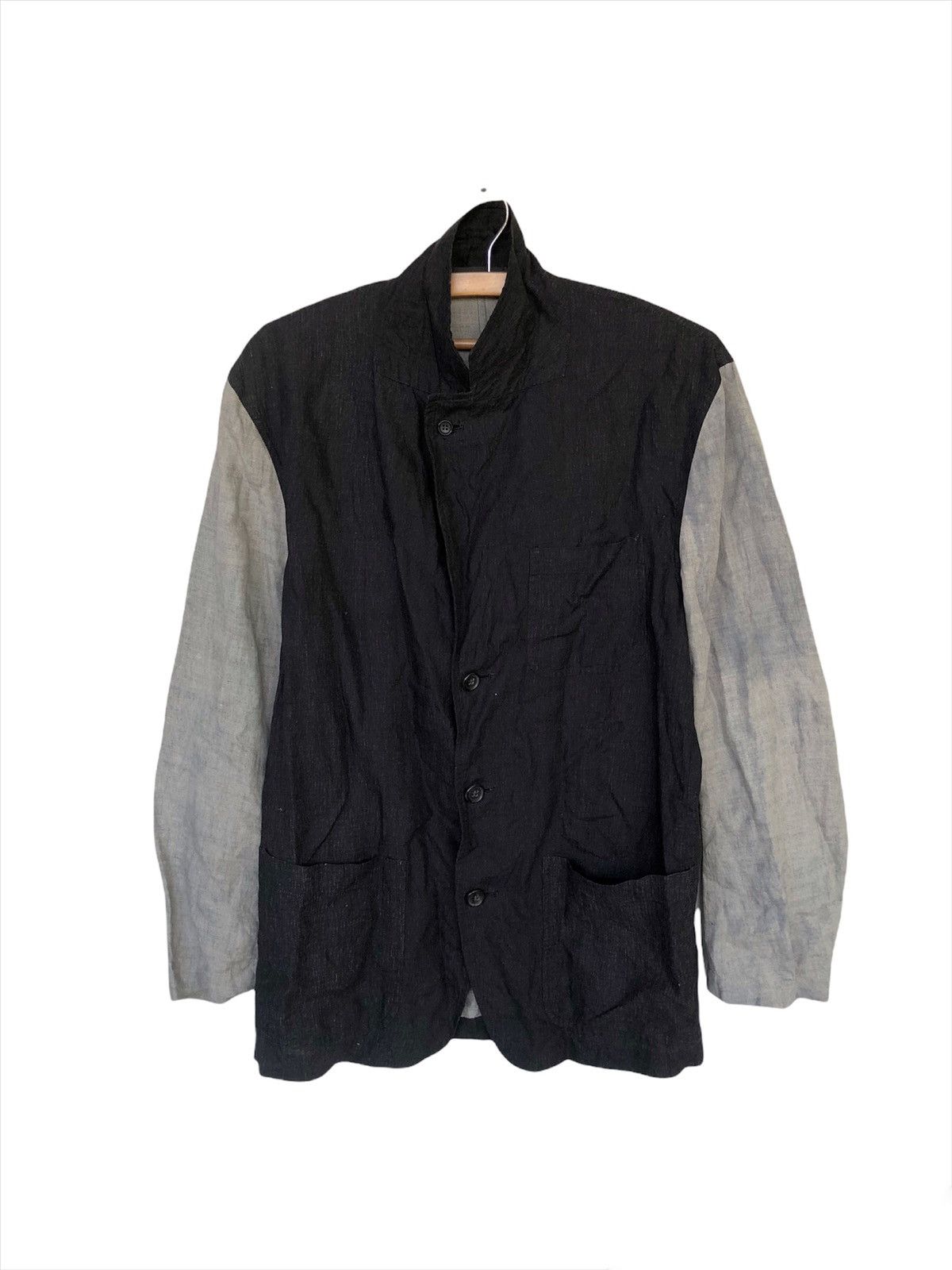 Comme des Garcons Homme Plus ARCHIVE🔥FW92 Runway Homme Plus 2 Tone Linen Jacket Size US M / EU 48-50 / 2 - 4 Thumbnail