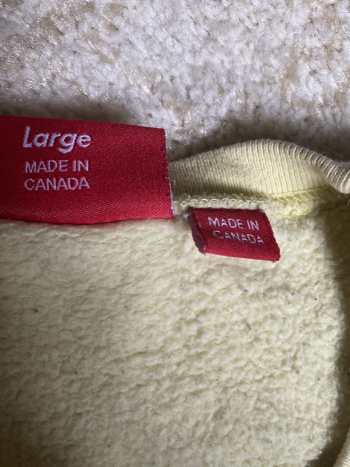 Supreme Supreme Panelled Crewneck Pale Yellow Size US L / EU 52-54 / 3 - 6 Thumbnail
